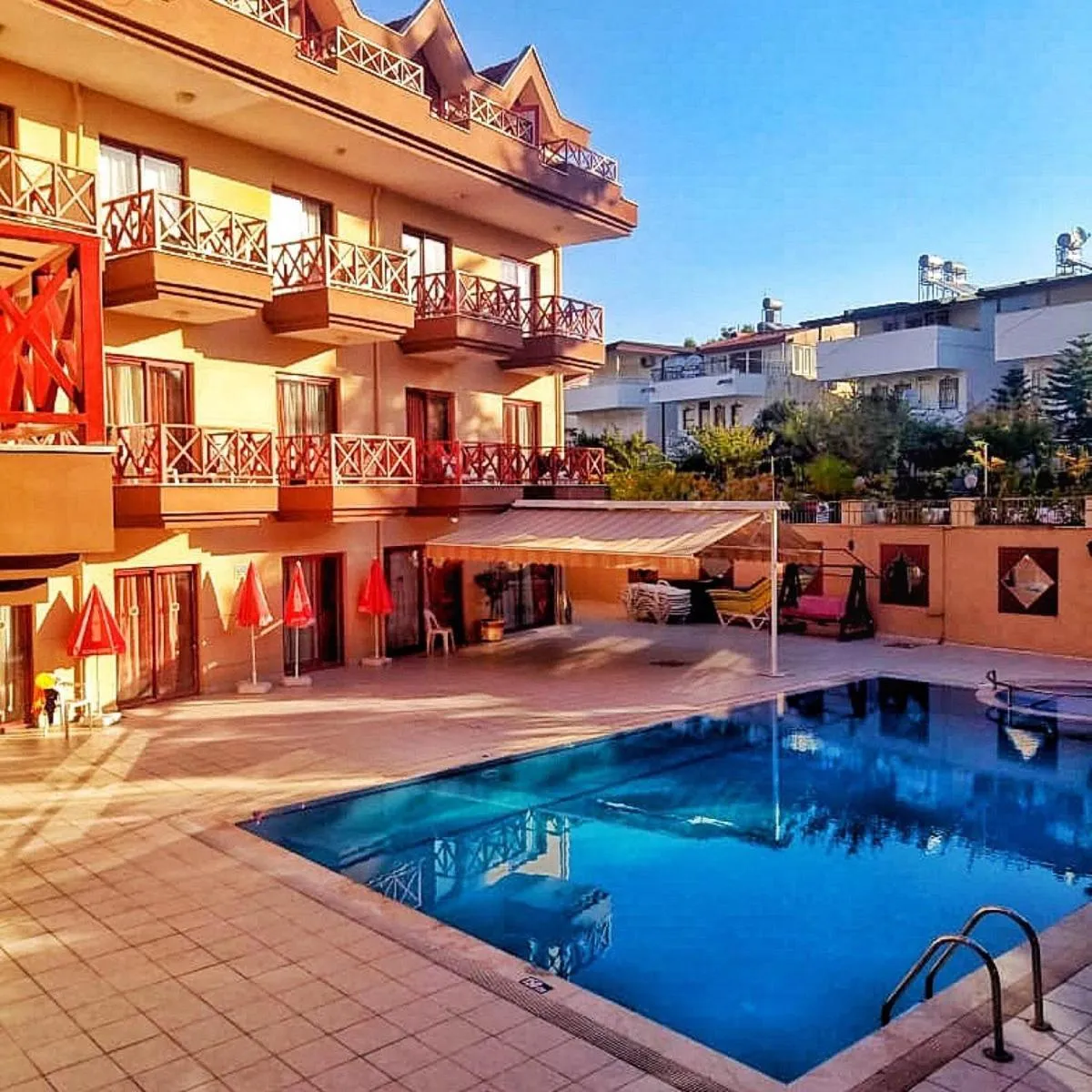 Pool view in HİMEROS BEACH HOTEL