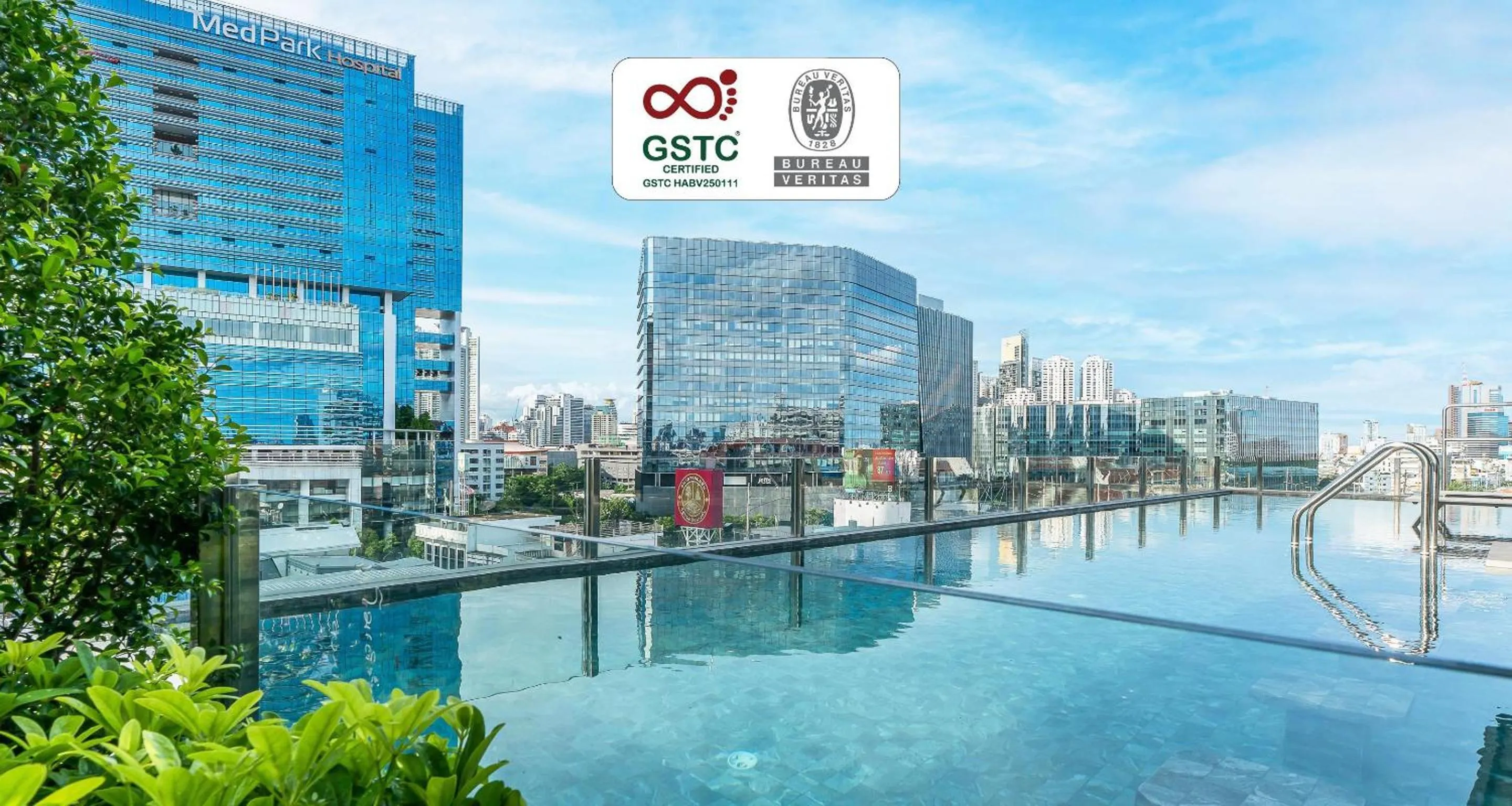 Pool view in Seekers Finders Rama IV Hotel SureStay Collection by BW