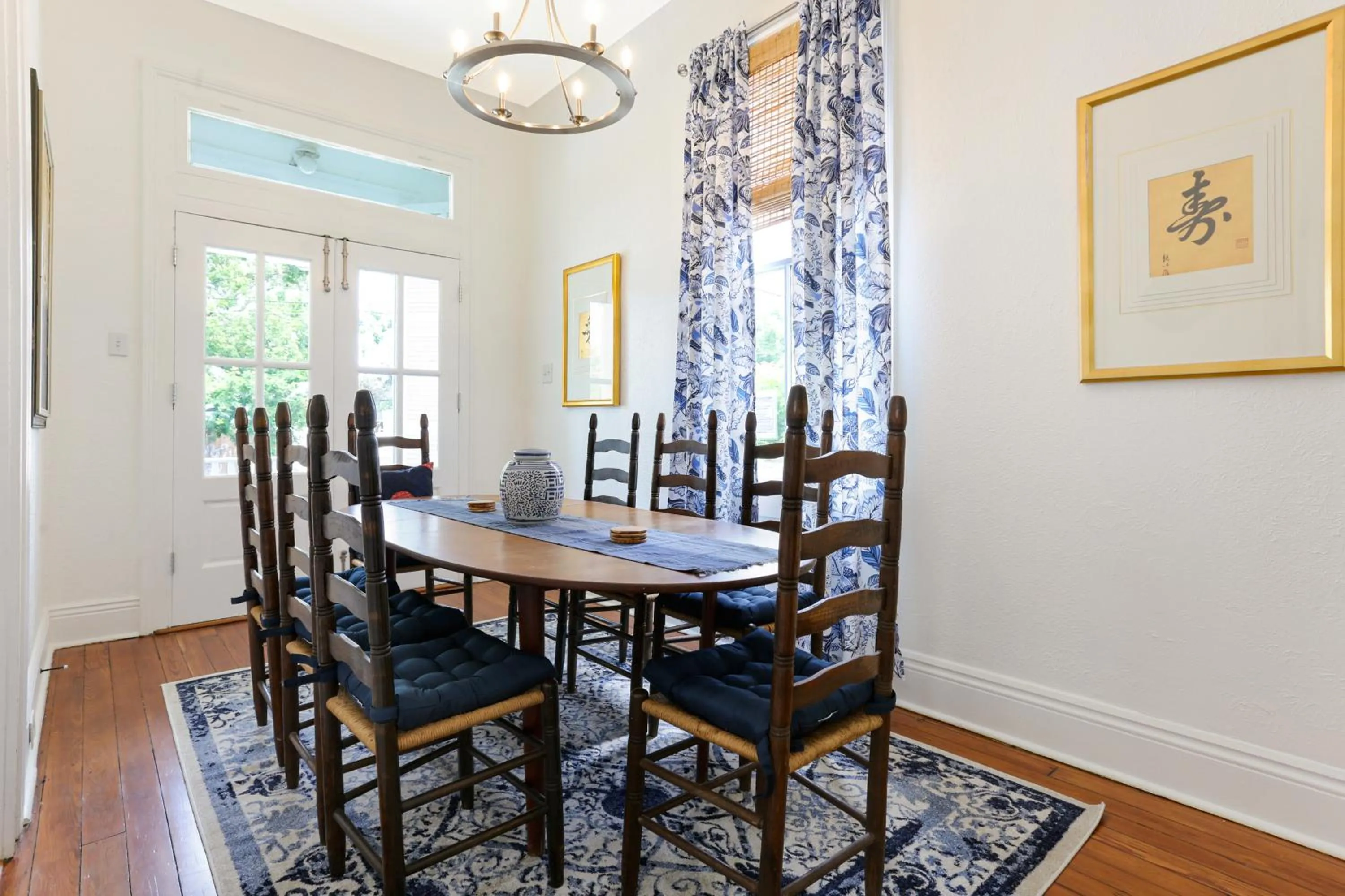 Dining area in Uptown Spacious 4BD/3BA with Historic Charm