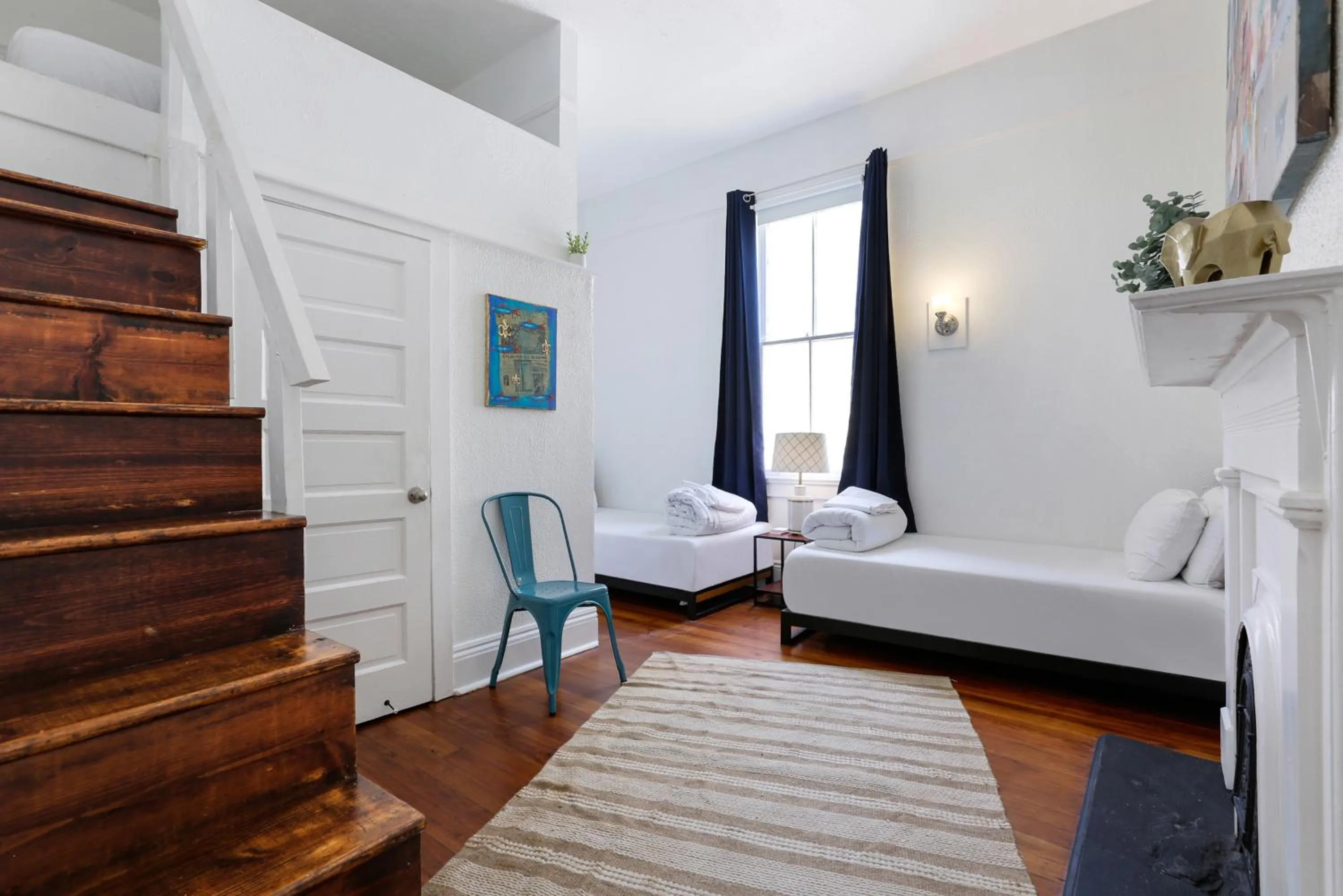 Bedroom, Bed in Uptown Spacious 4BD/3BA with Historic Charm