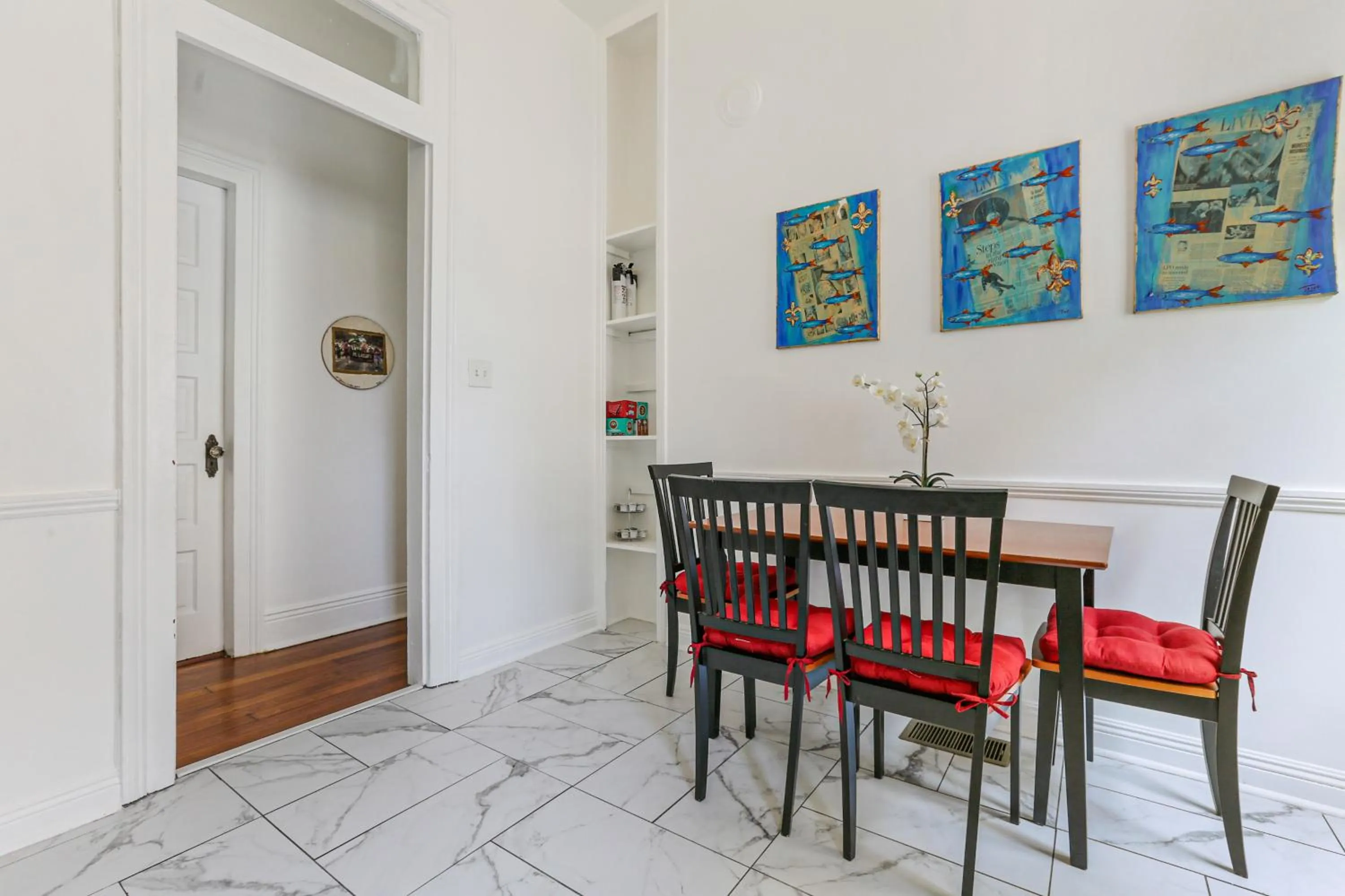 Dining area in Uptown Spacious 4BD/3BA with Historic Charm
