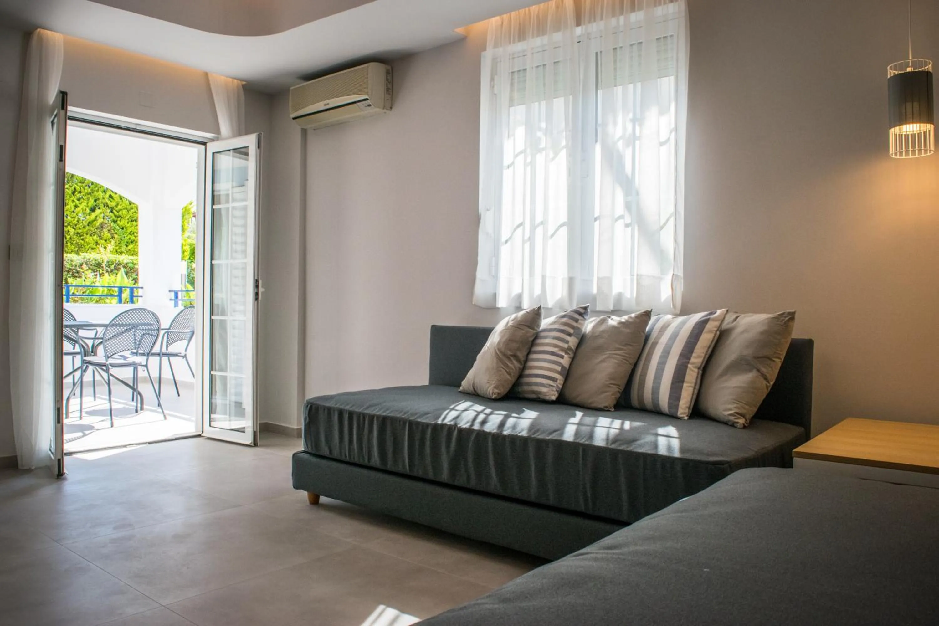 Living room in Evdokia Suites