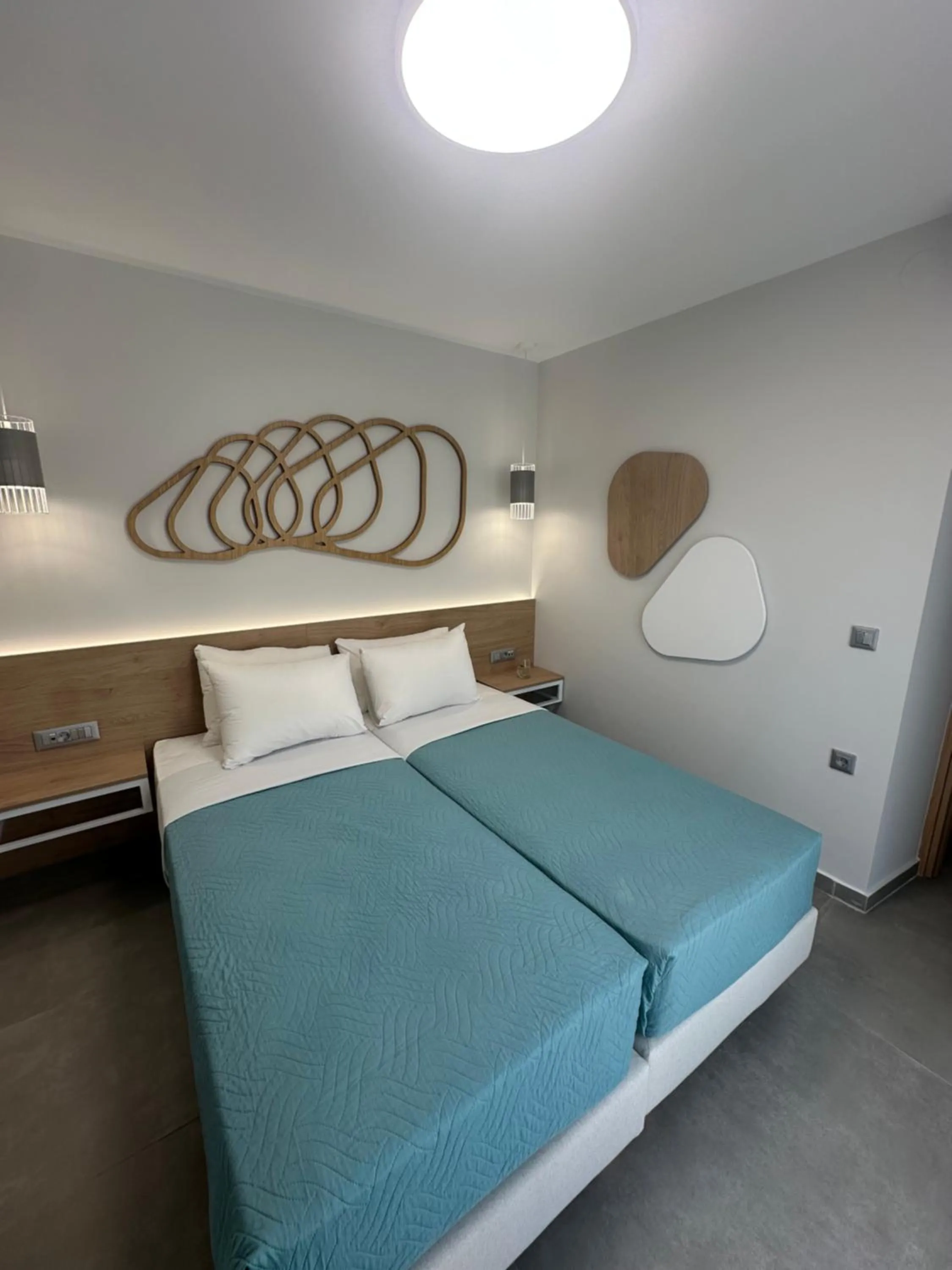 Bed in Evdokia Suites