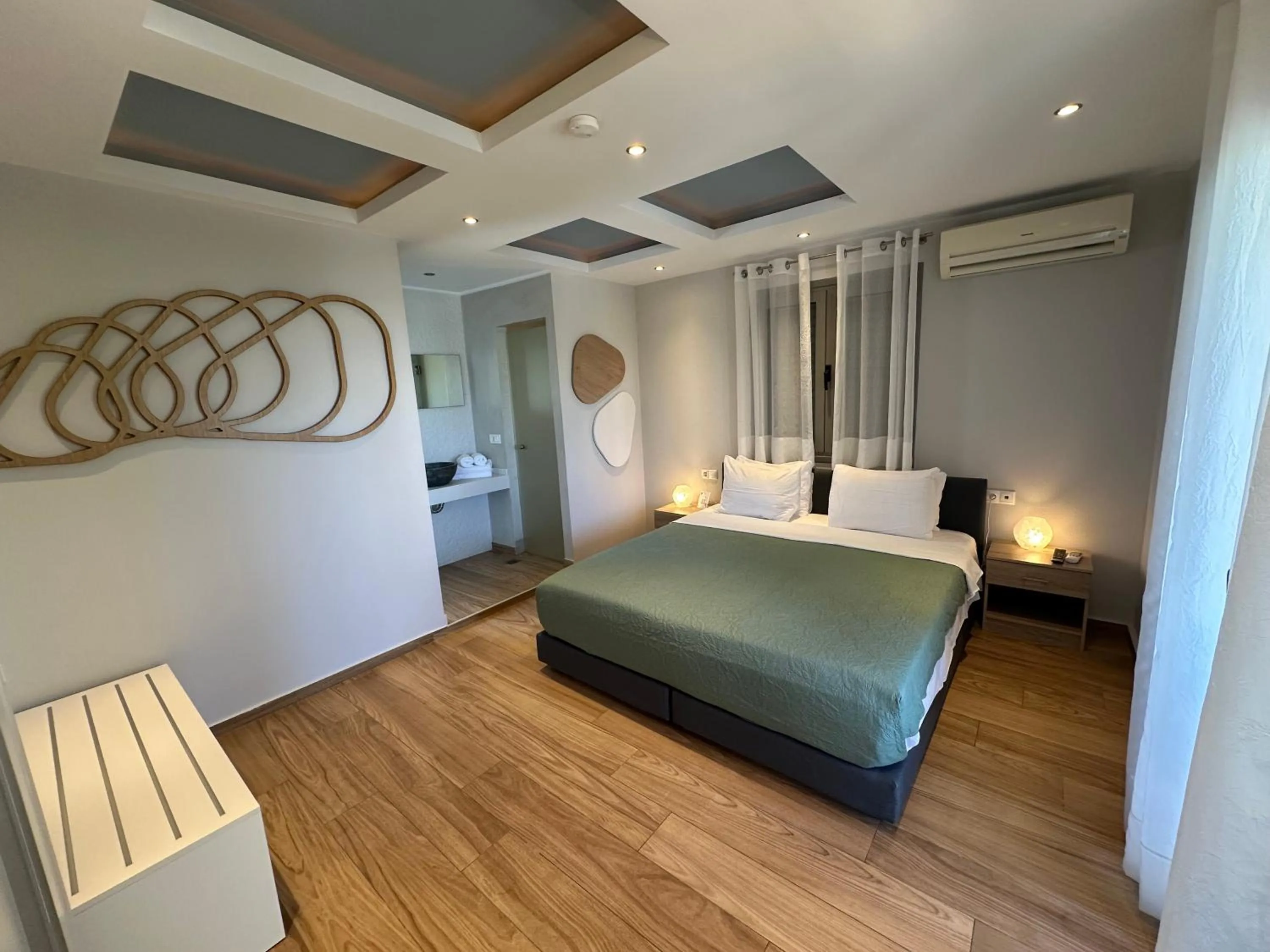 Bed in Evdokia Suites