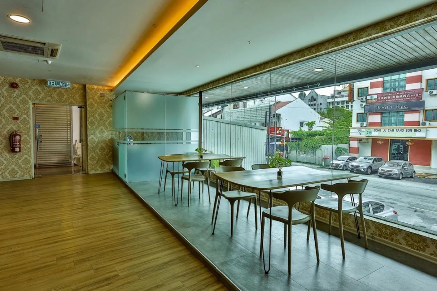 Seating area in Q Collection Macalister formerly known as Apple Hotel Penang