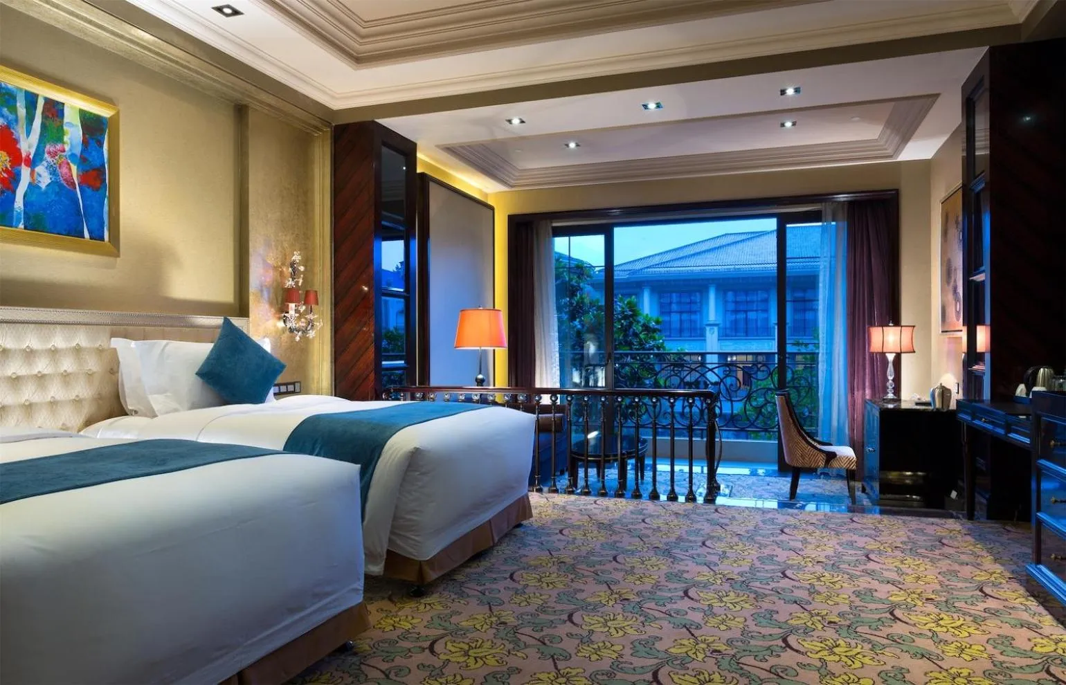 Bed in Howard Johnson Agile Plaza Chengdu