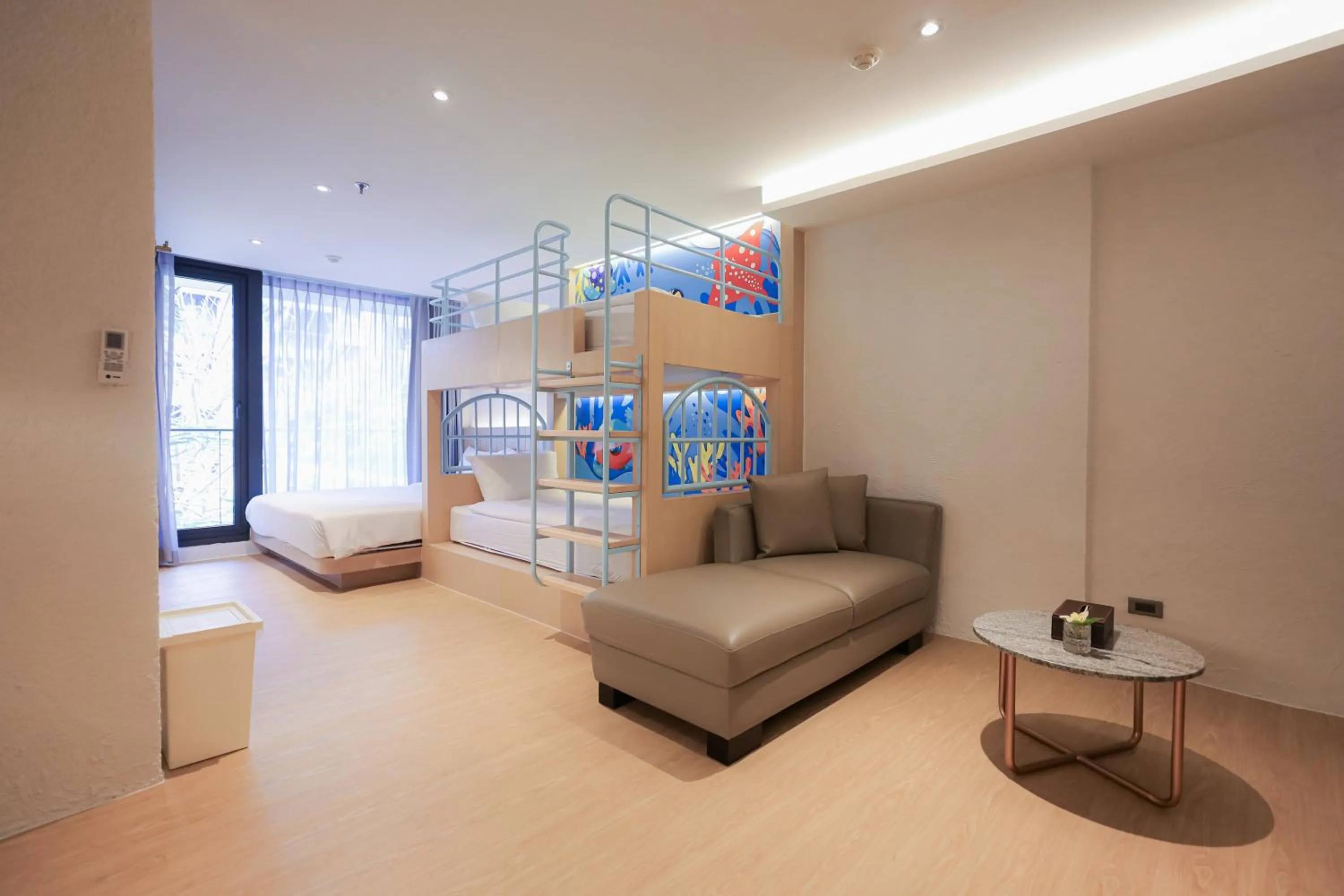 Bed in Balcony Seaside Sriracha Hotel & Serviced Apartments