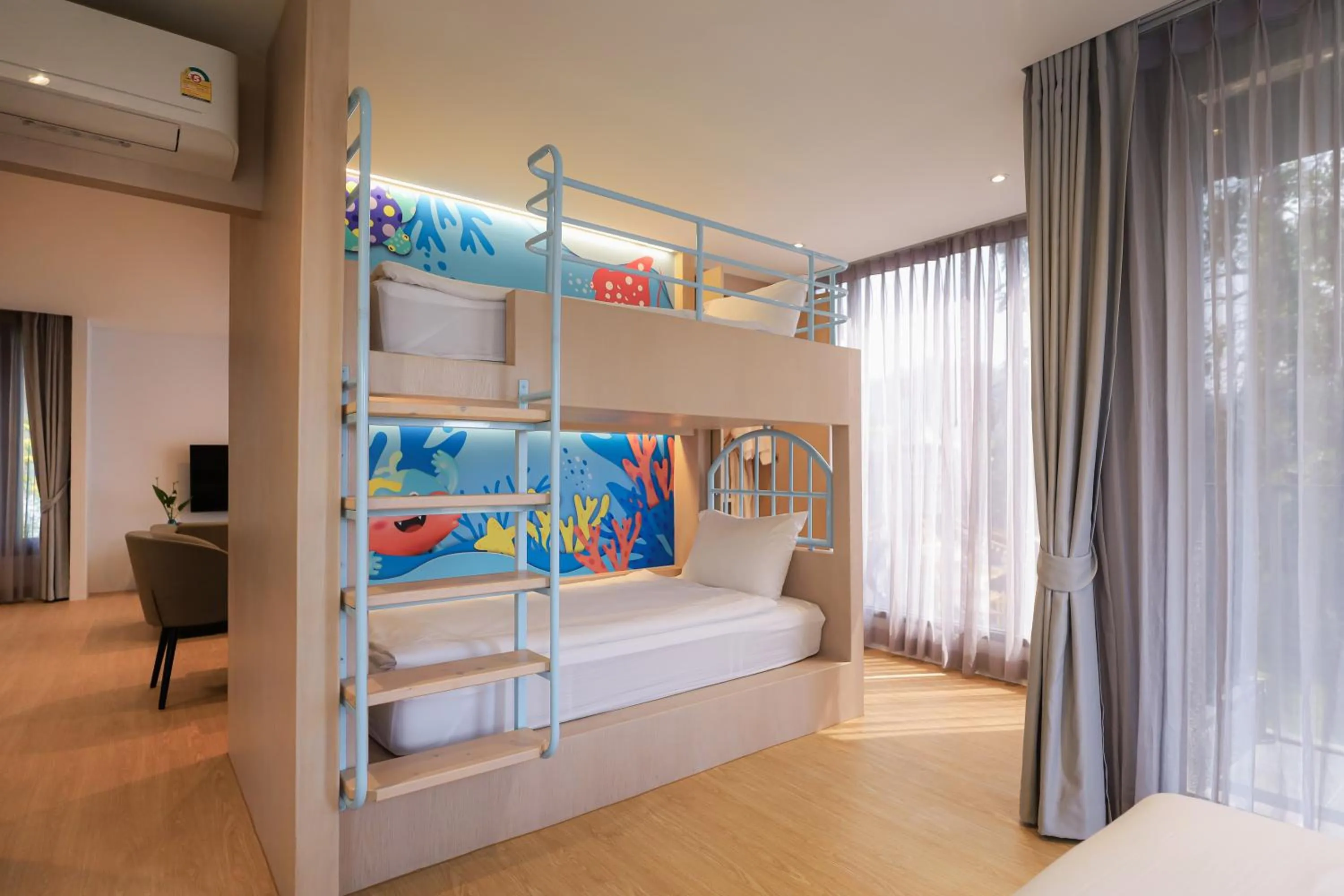 Bed in Balcony Seaside Sriracha Hotel & Serviced Apartments