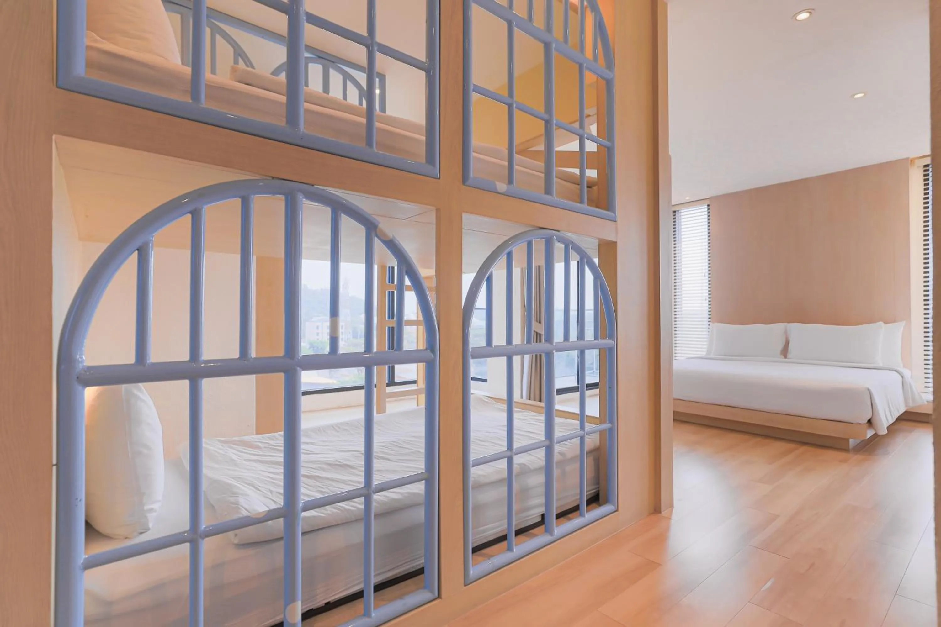 Bed in Balcony Seaside Sriracha Hotel & Serviced Apartments