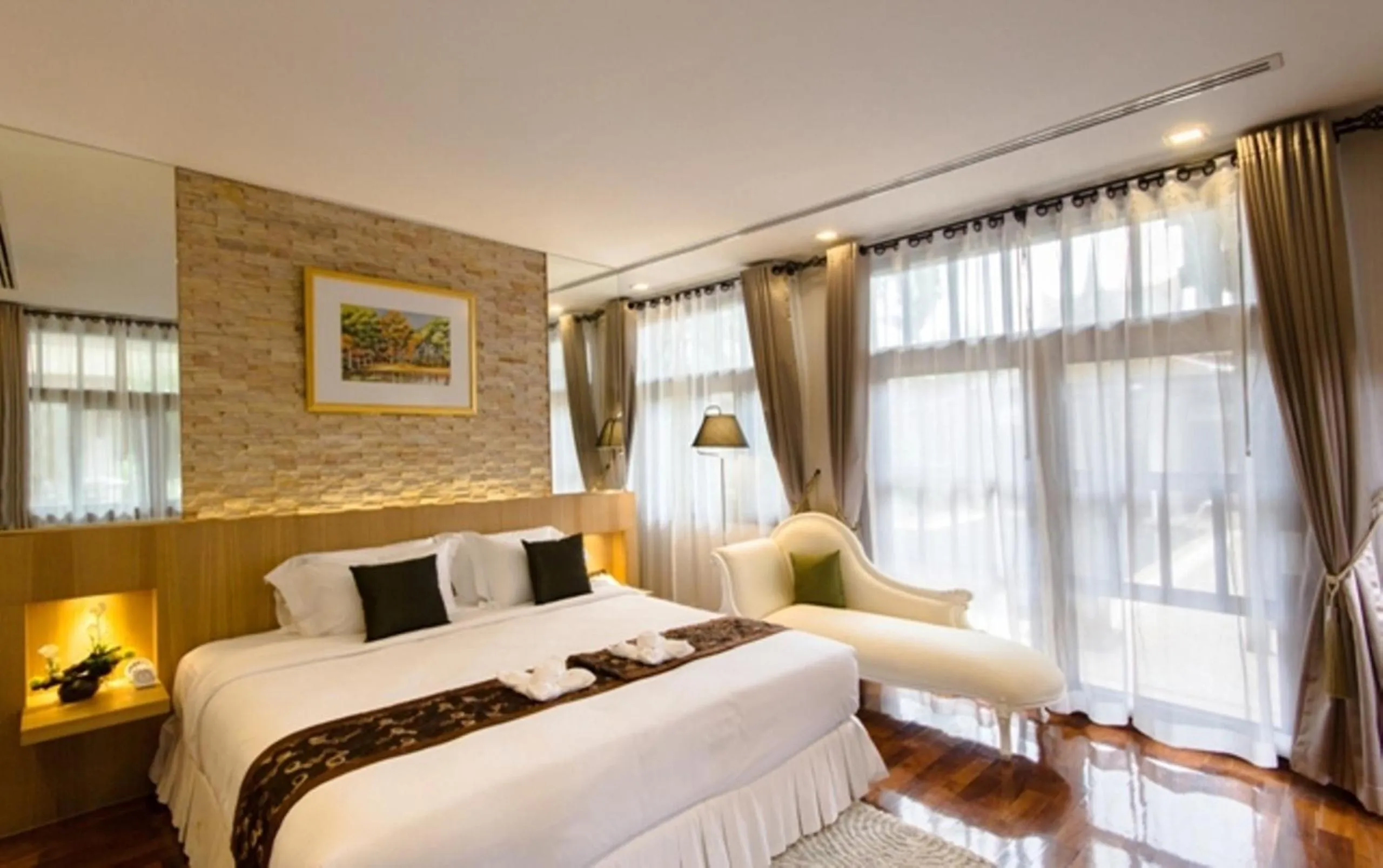 Bed in Sireeampan Boutique Resort and Spa