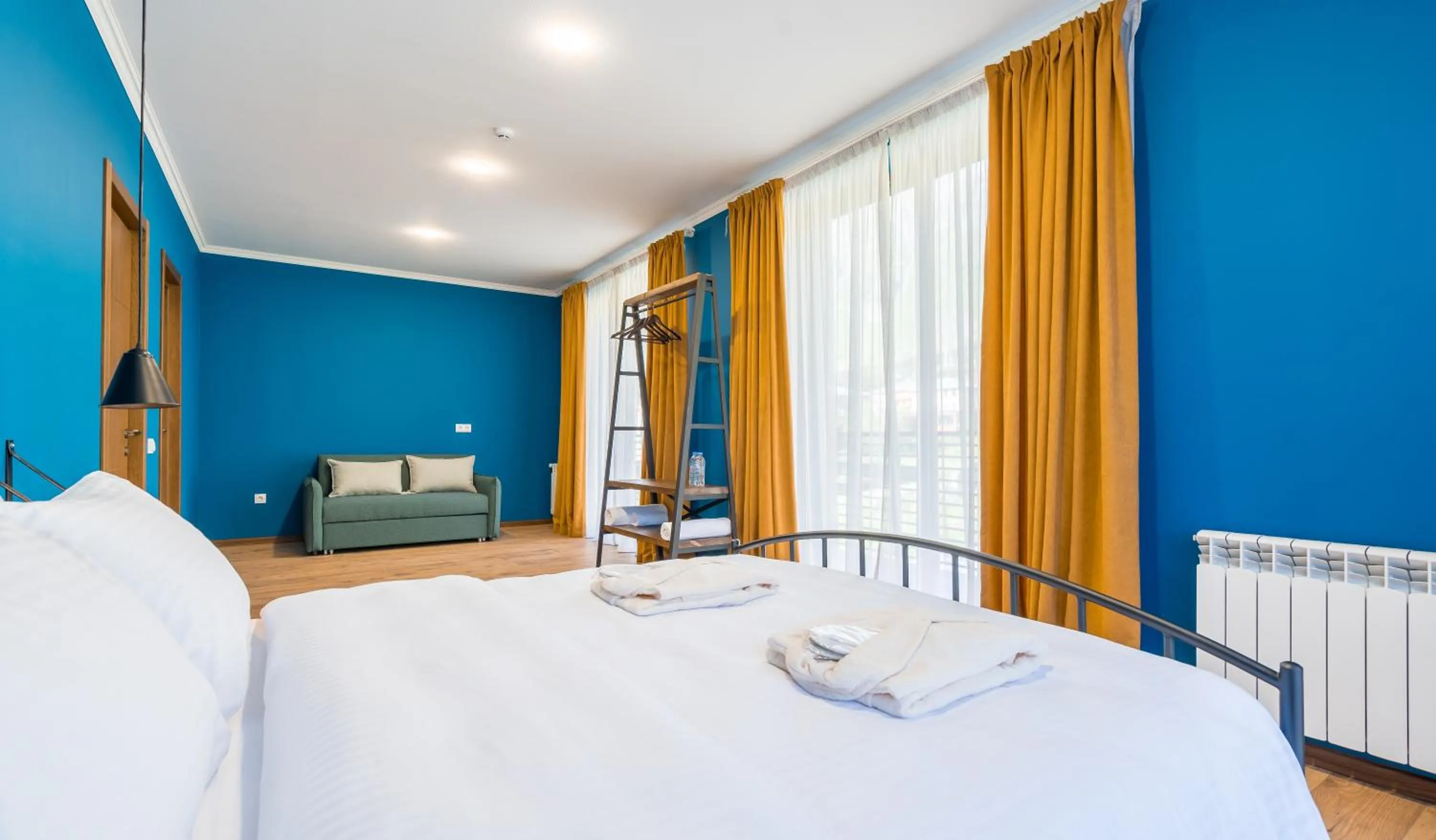 Bed in Hotel Darchi Kazbegi