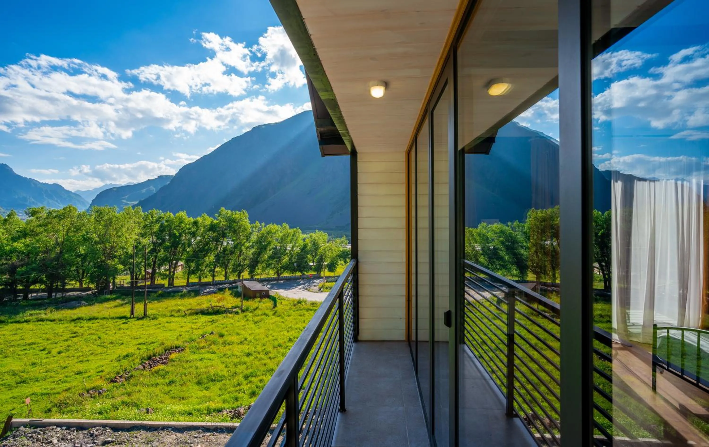 Balcony/Terrace in Hotel Darchi Kazbegi