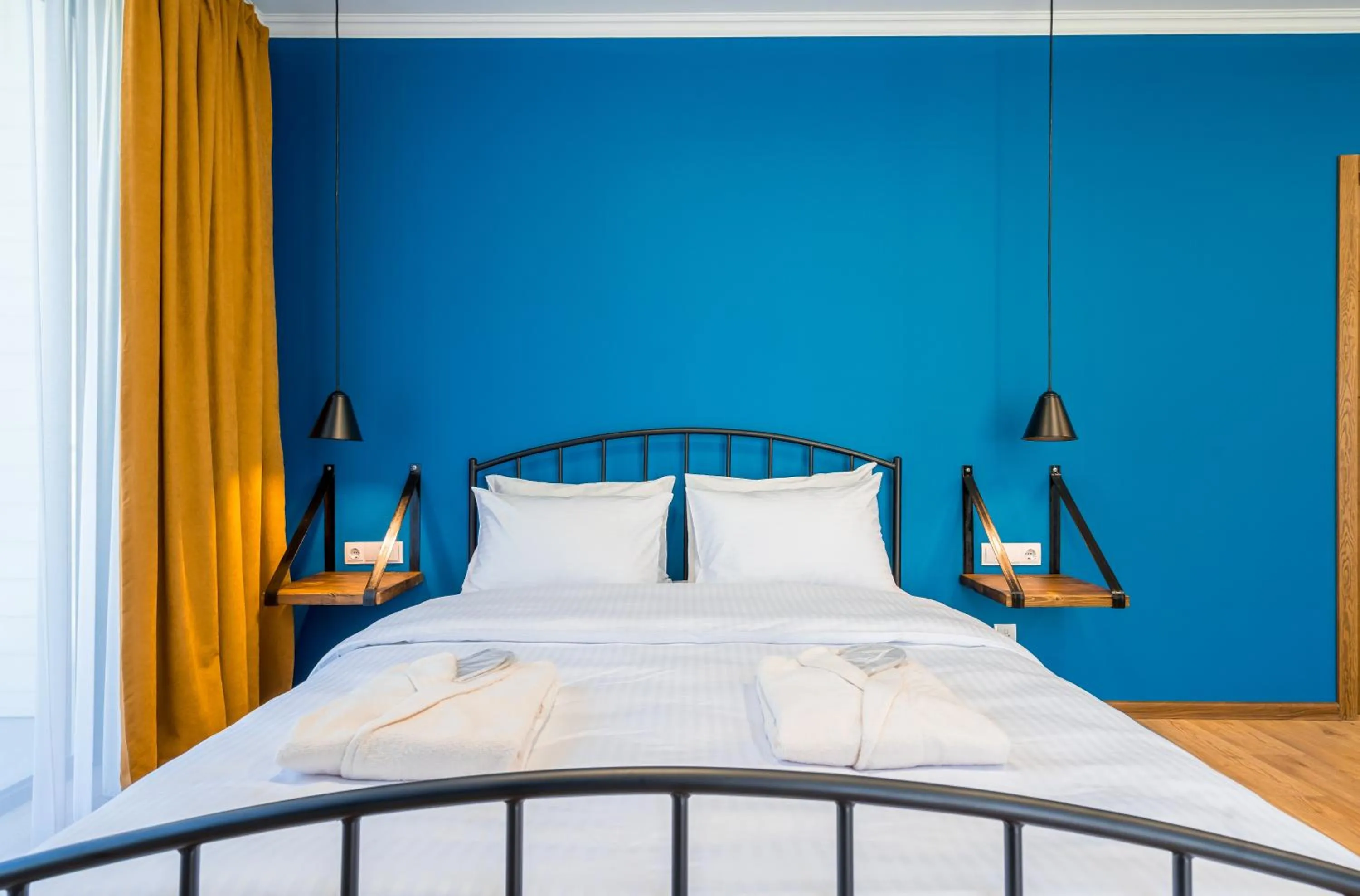 Bed in Hotel Darchi Kazbegi