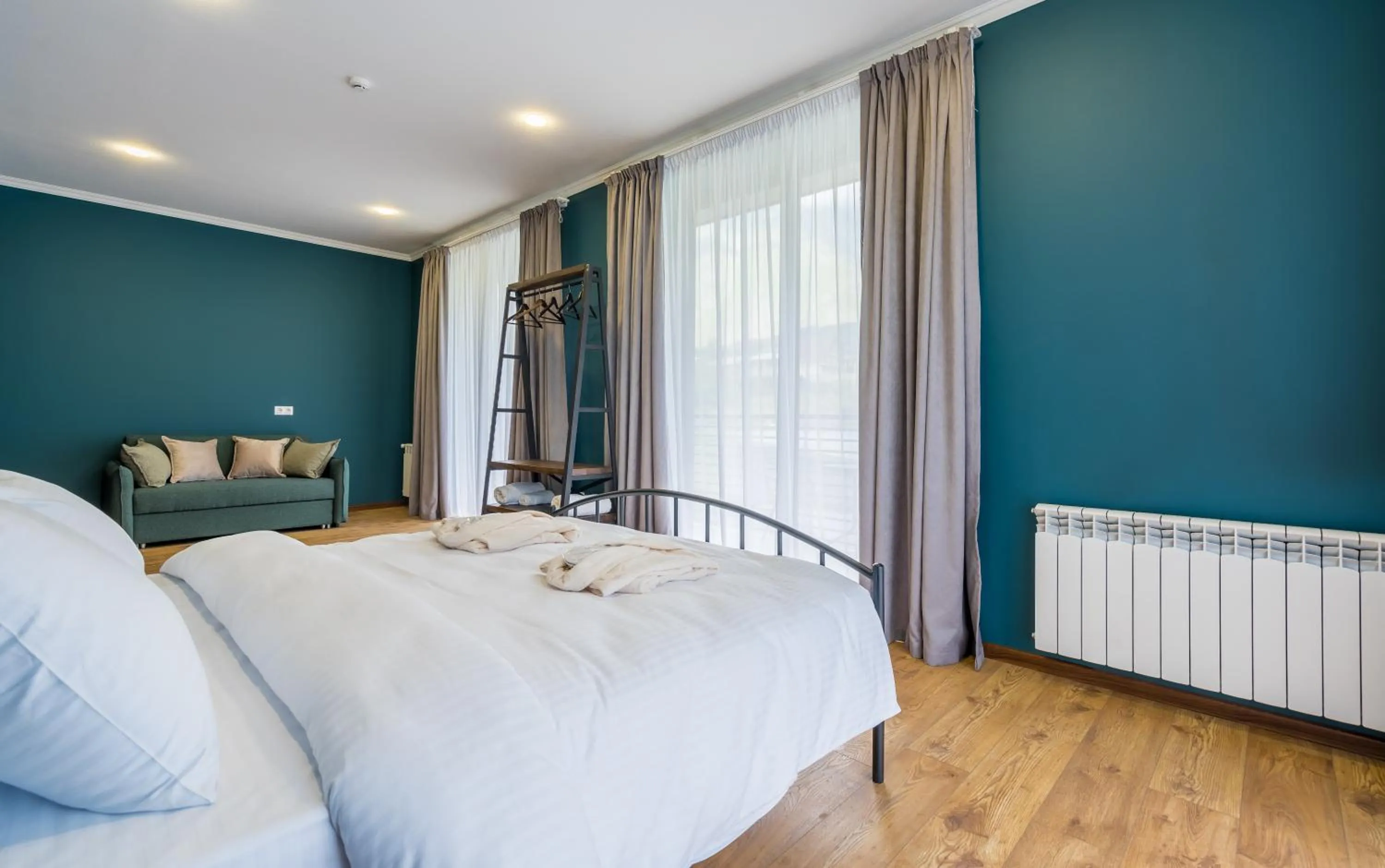 Bed in Hotel Darchi Kazbegi