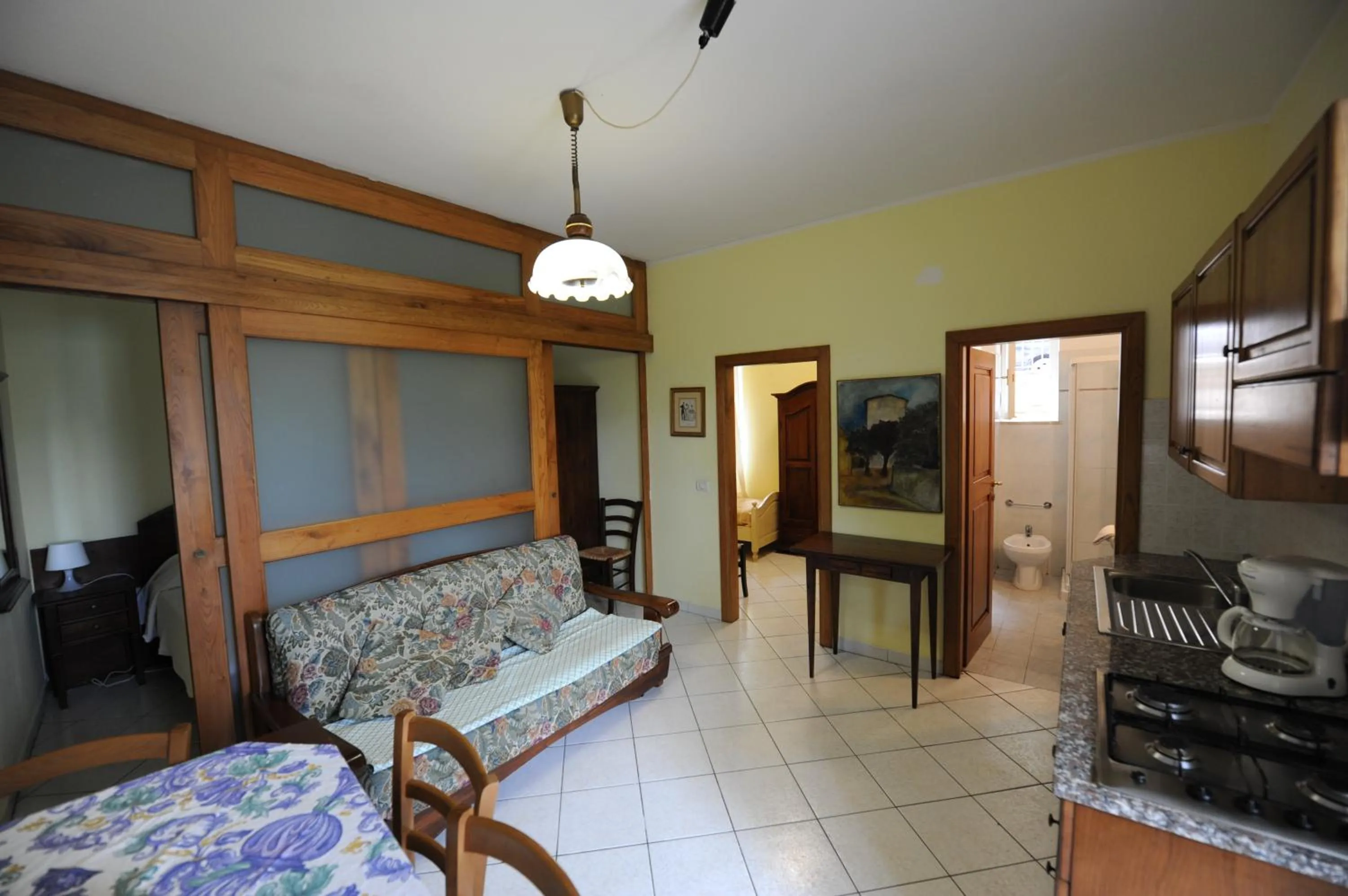 Kitchen or kitchenette, Bed in Residence Vacanza Mare
