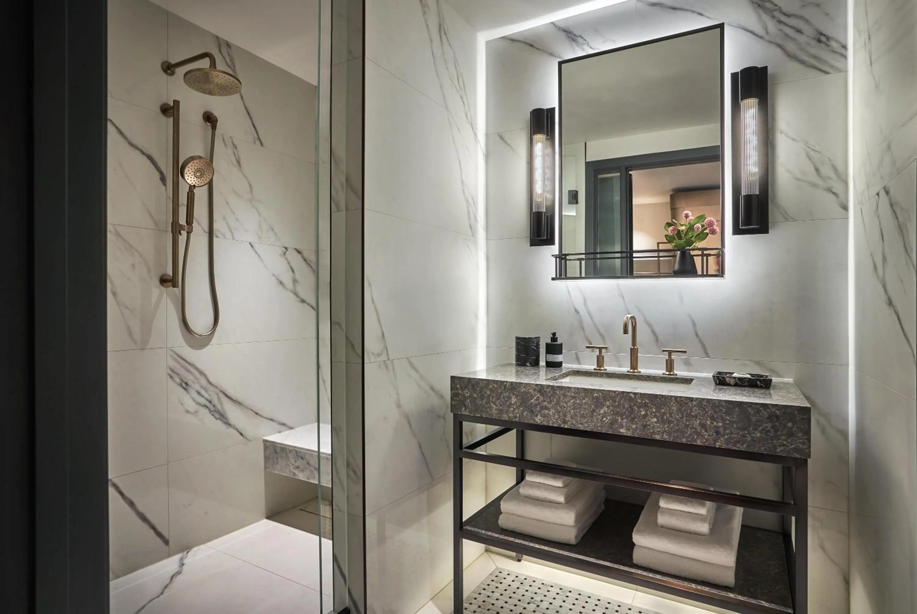 Bathroom in Pendry Washington DC - The Wharf