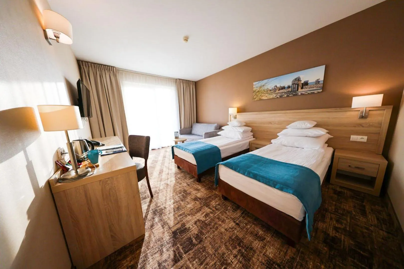 Bed in Tristan Hotel & SPA