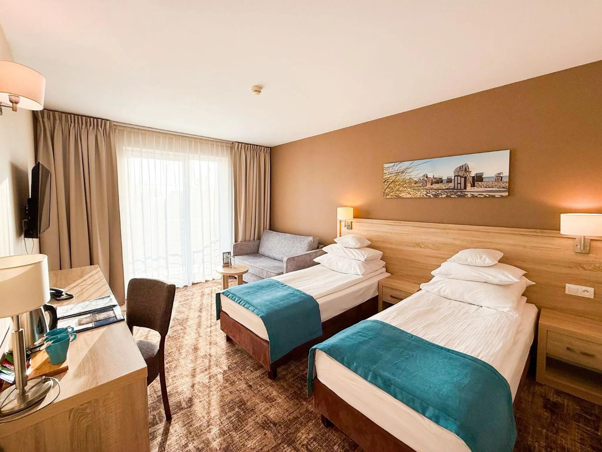 Bed in Tristan Hotel & SPA