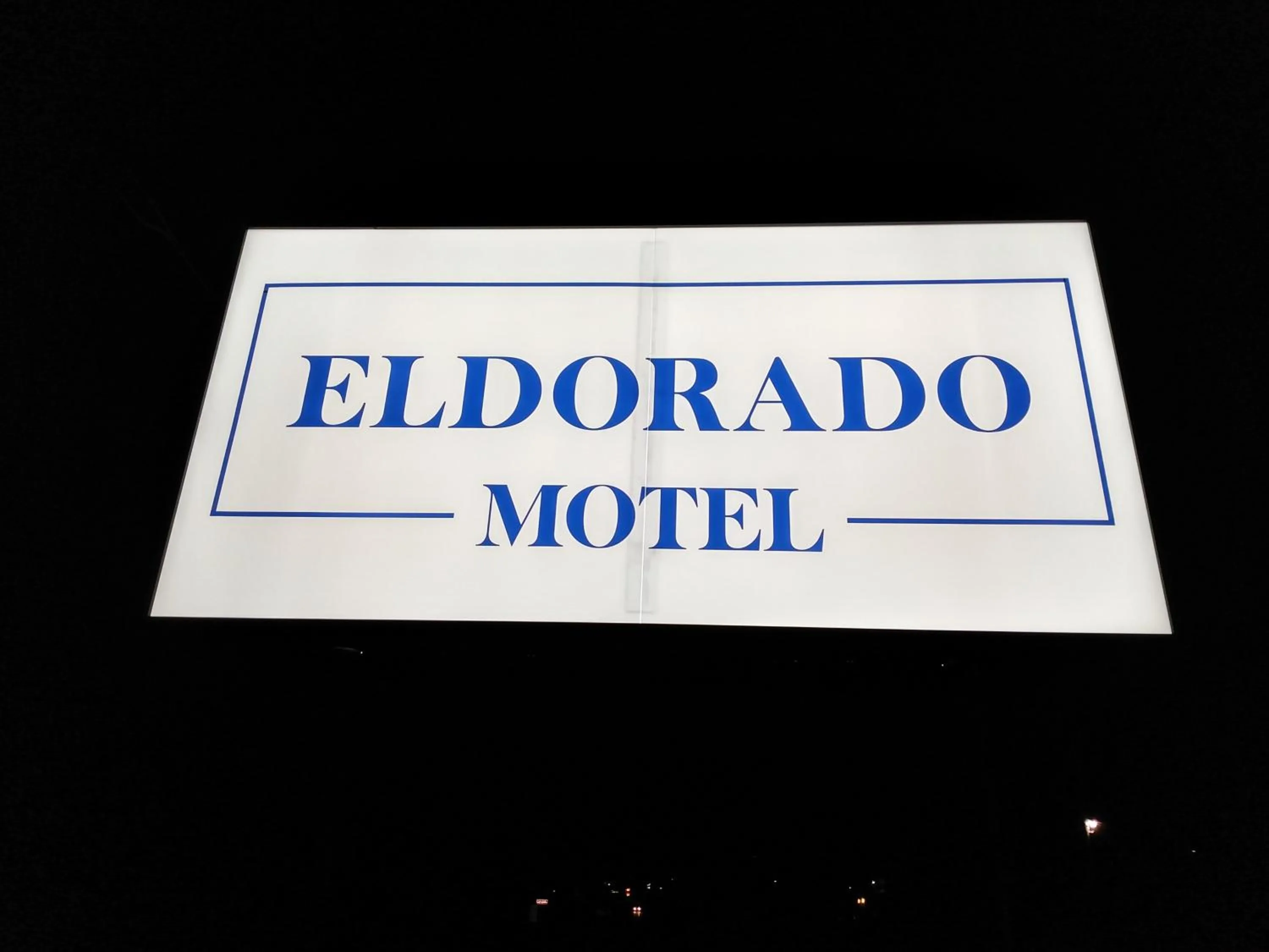 Property logo or sign in Eldorado Motel New Castle