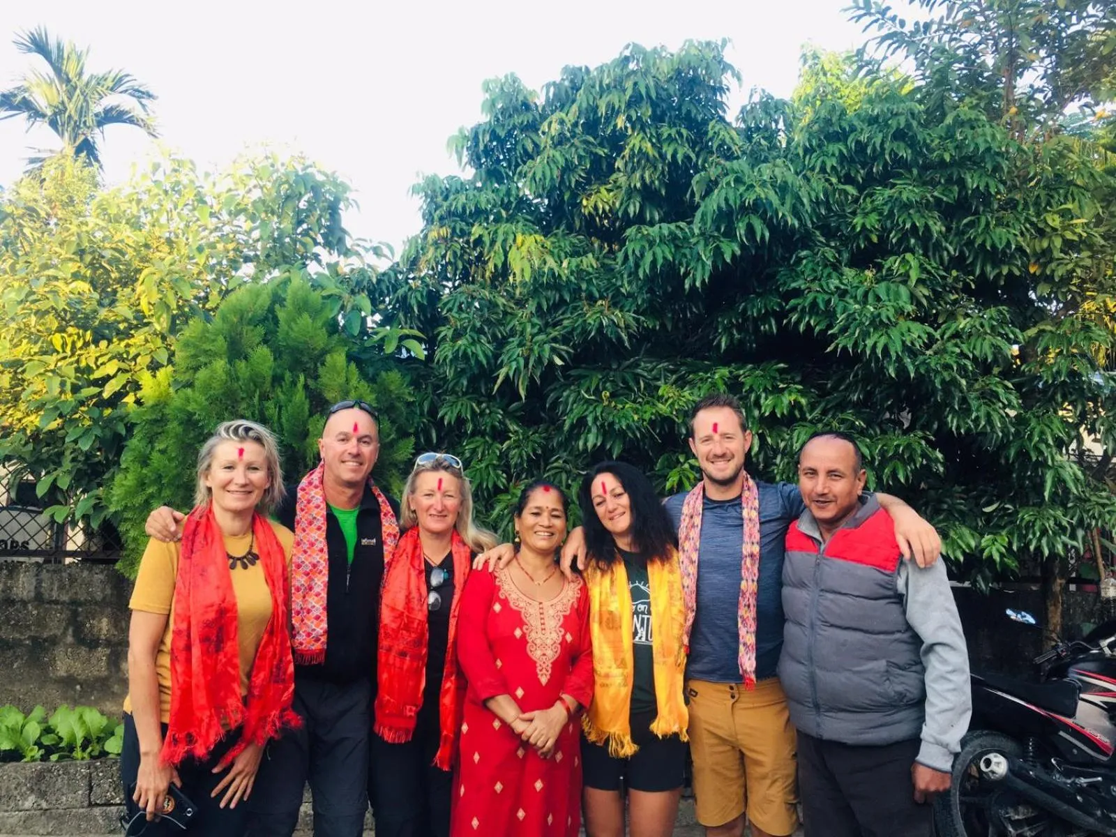 group of guests in Hotel BhupuSainik Sauraha, Chitwan