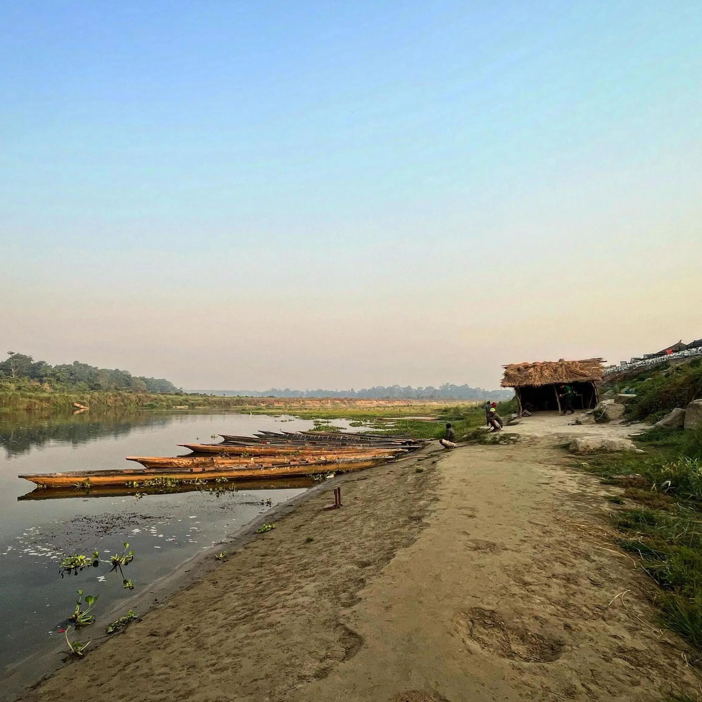 Canoeing in Hotel BhupuSainik Sauraha, Chitwan