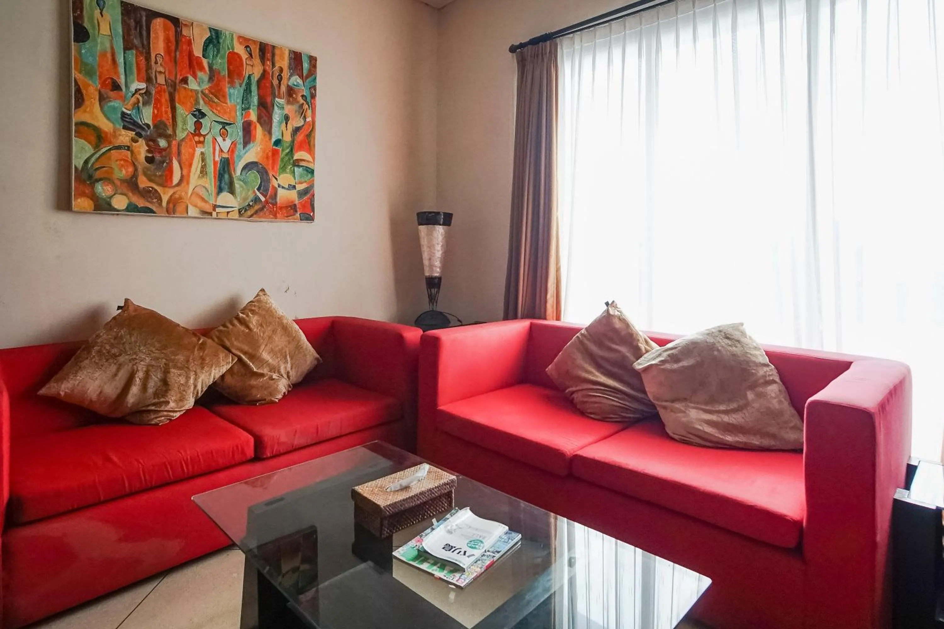 Seating area in Queen Rose Villa & Spa