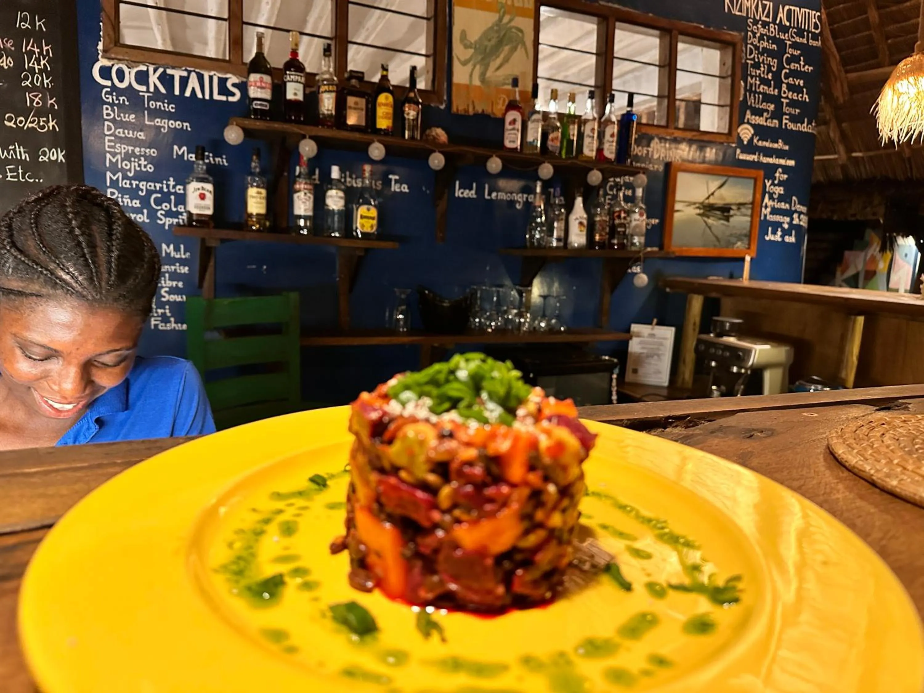 Food in Kameleon Blue