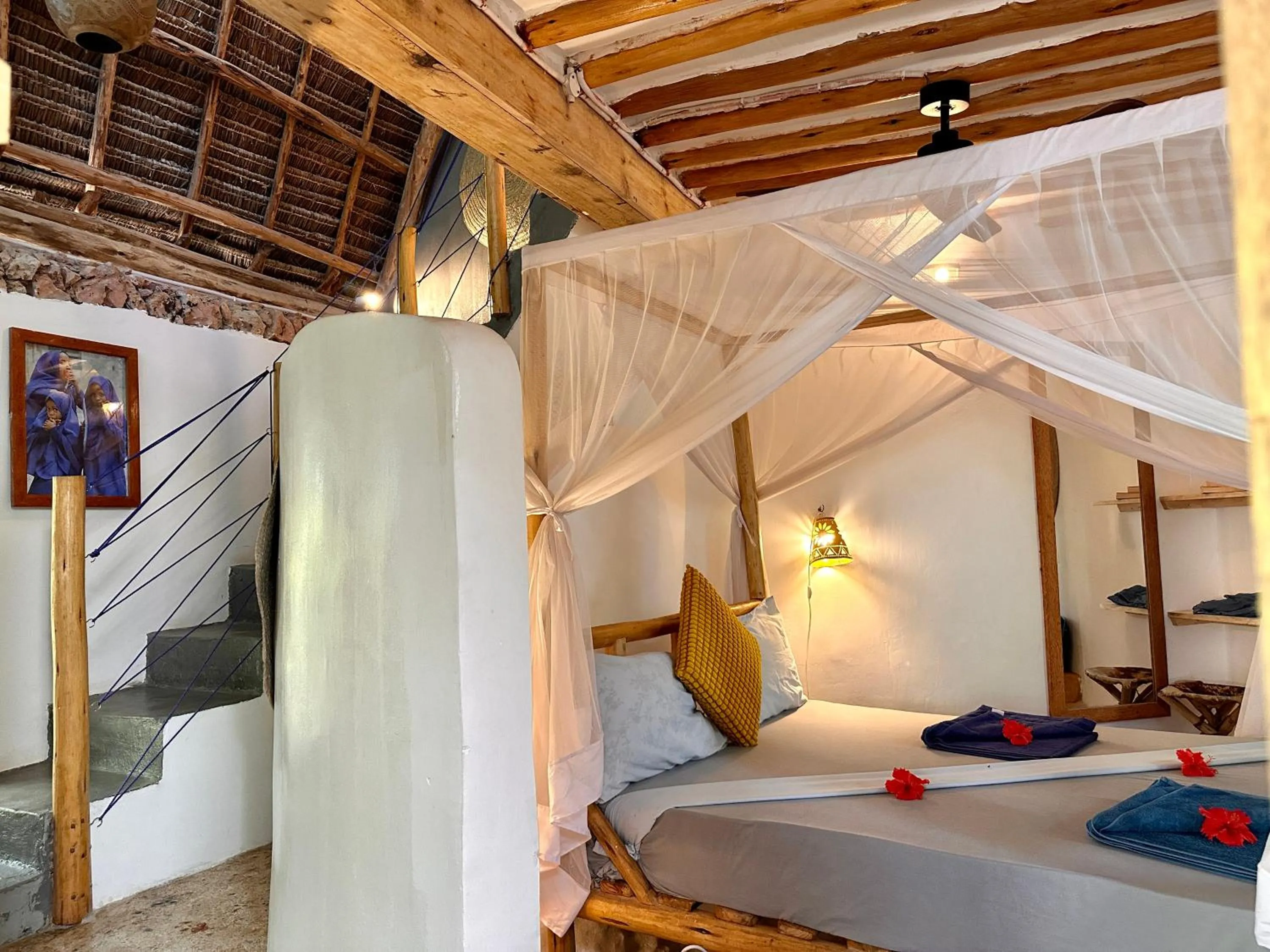 Bed in Kameleon Blue