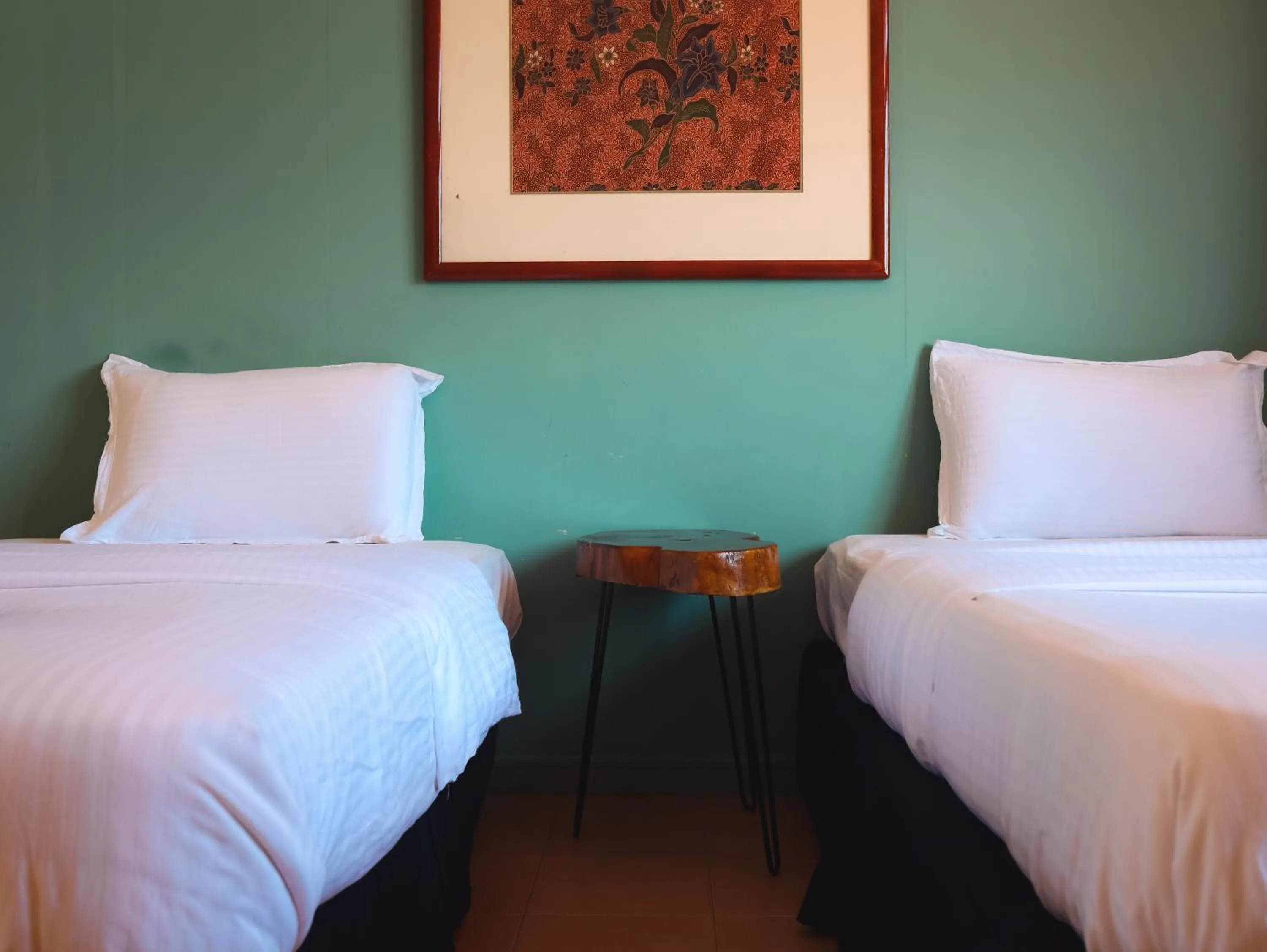 Bed in papaya resort