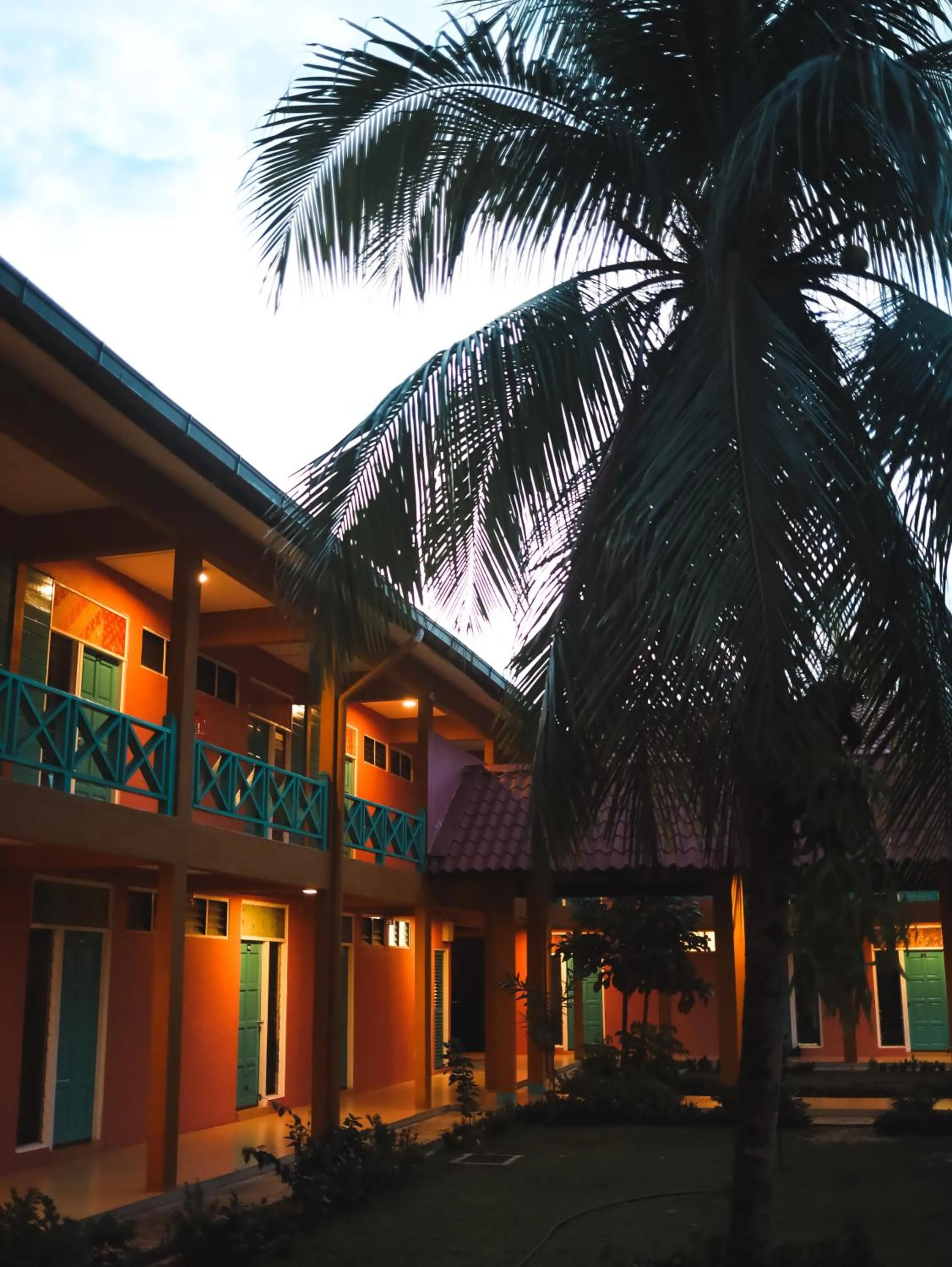 Property building in papaya resort