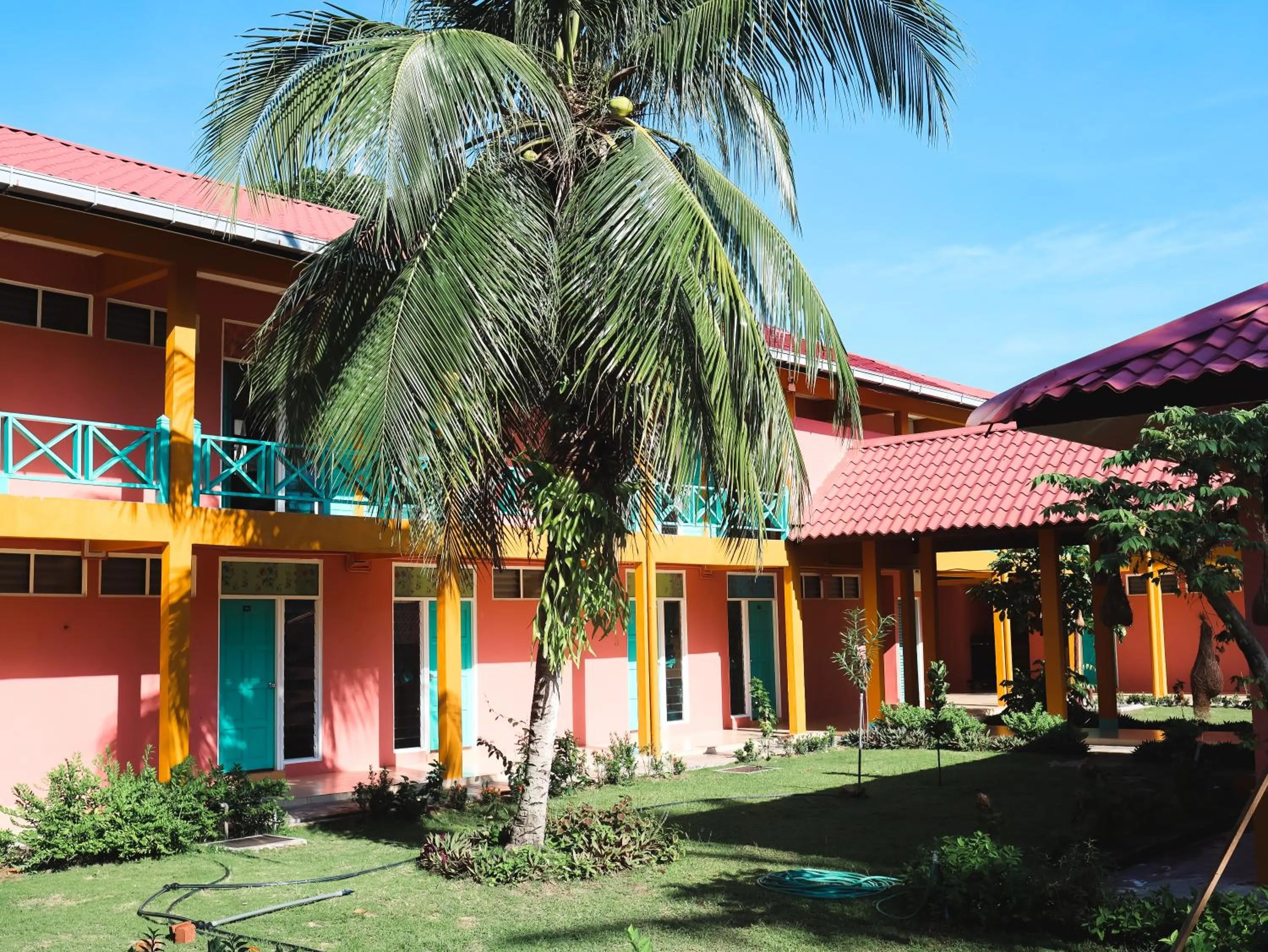 Property building in papaya resort