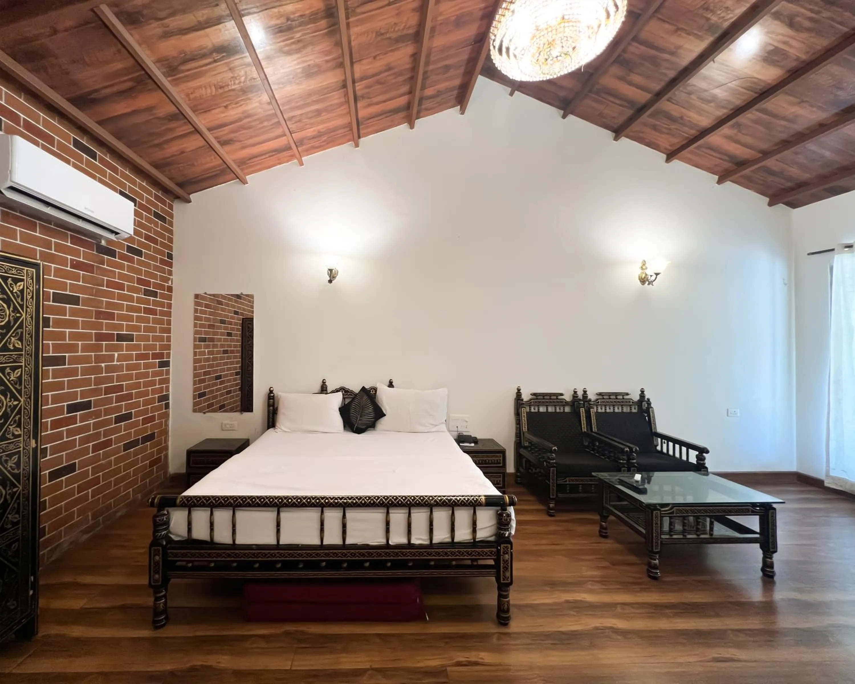 View (from property/room), Bed in Anand Resort - A luxury Private Pool Resort in Nashik