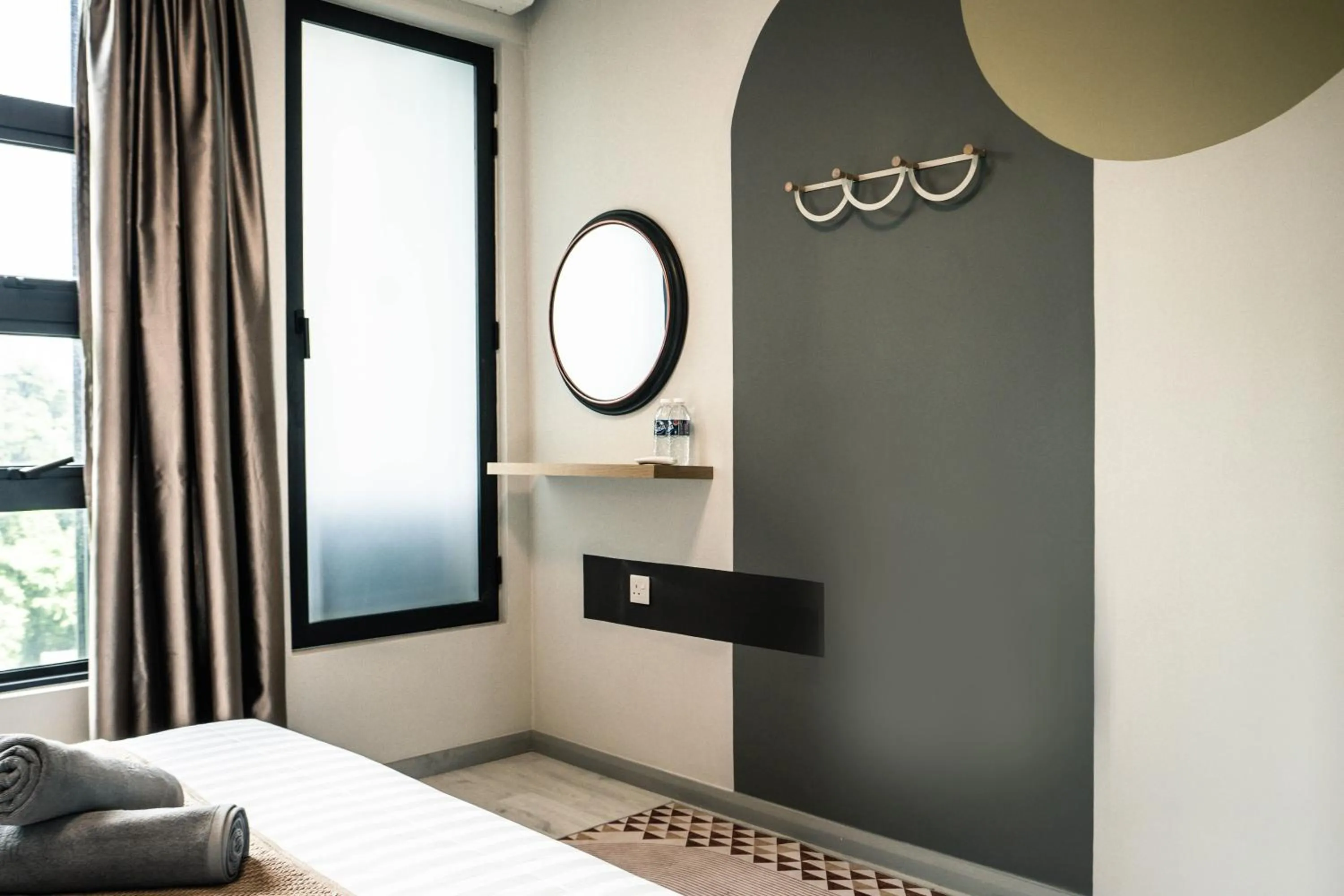 Bedroom, Bed in Jesselton Quay by Pinstay