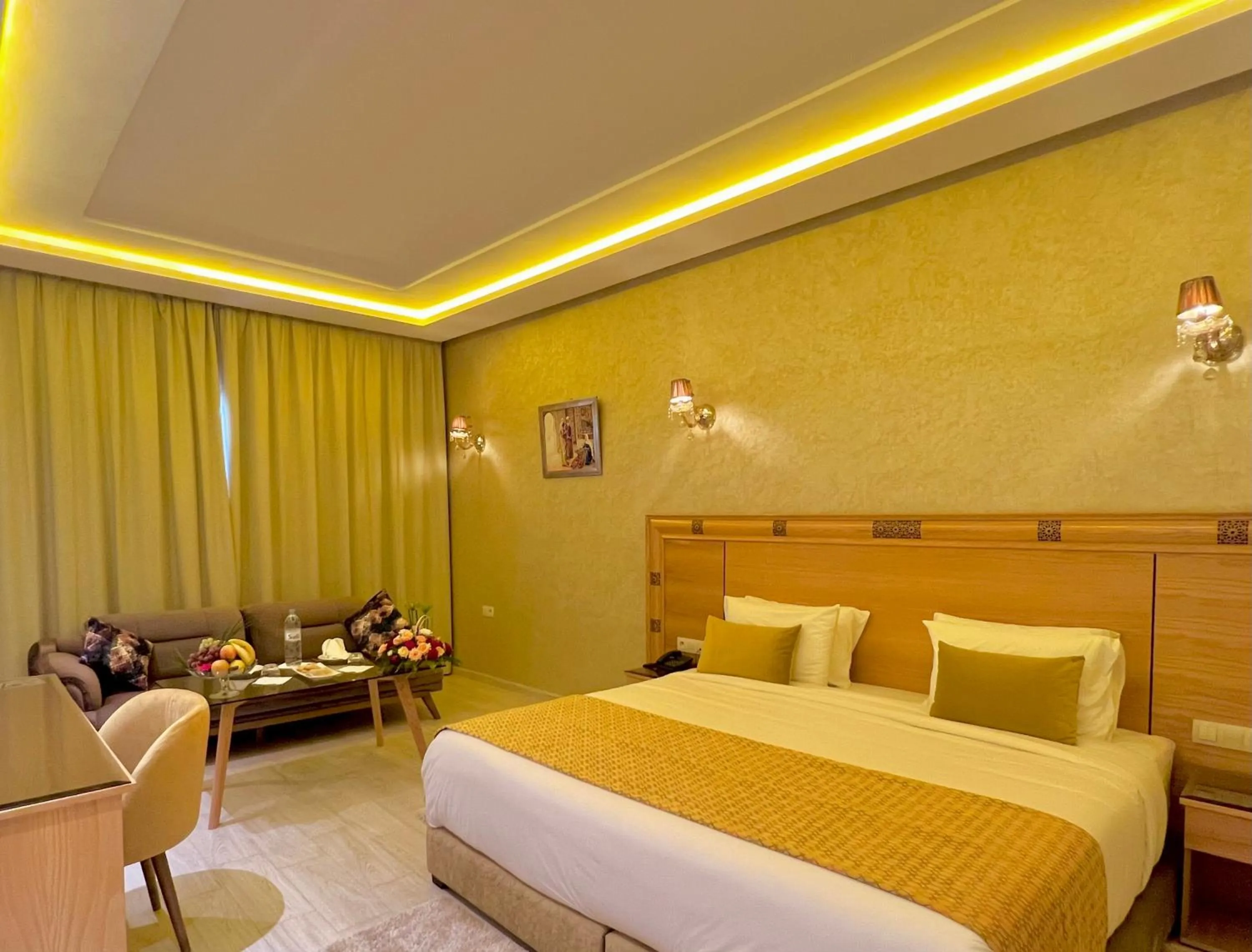 Bed in Z Hotel Meknes