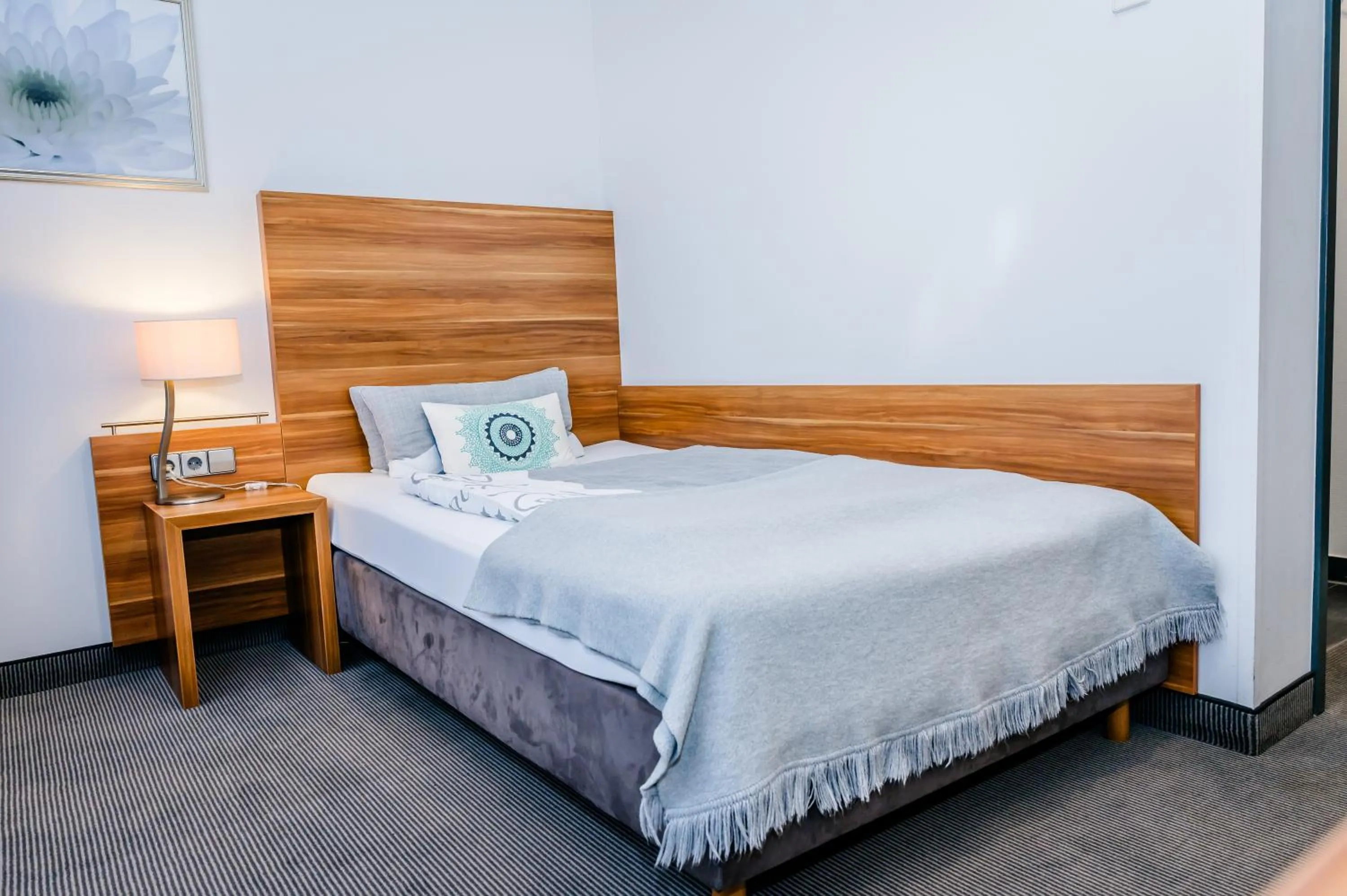 Bed in Hotel Burgholz