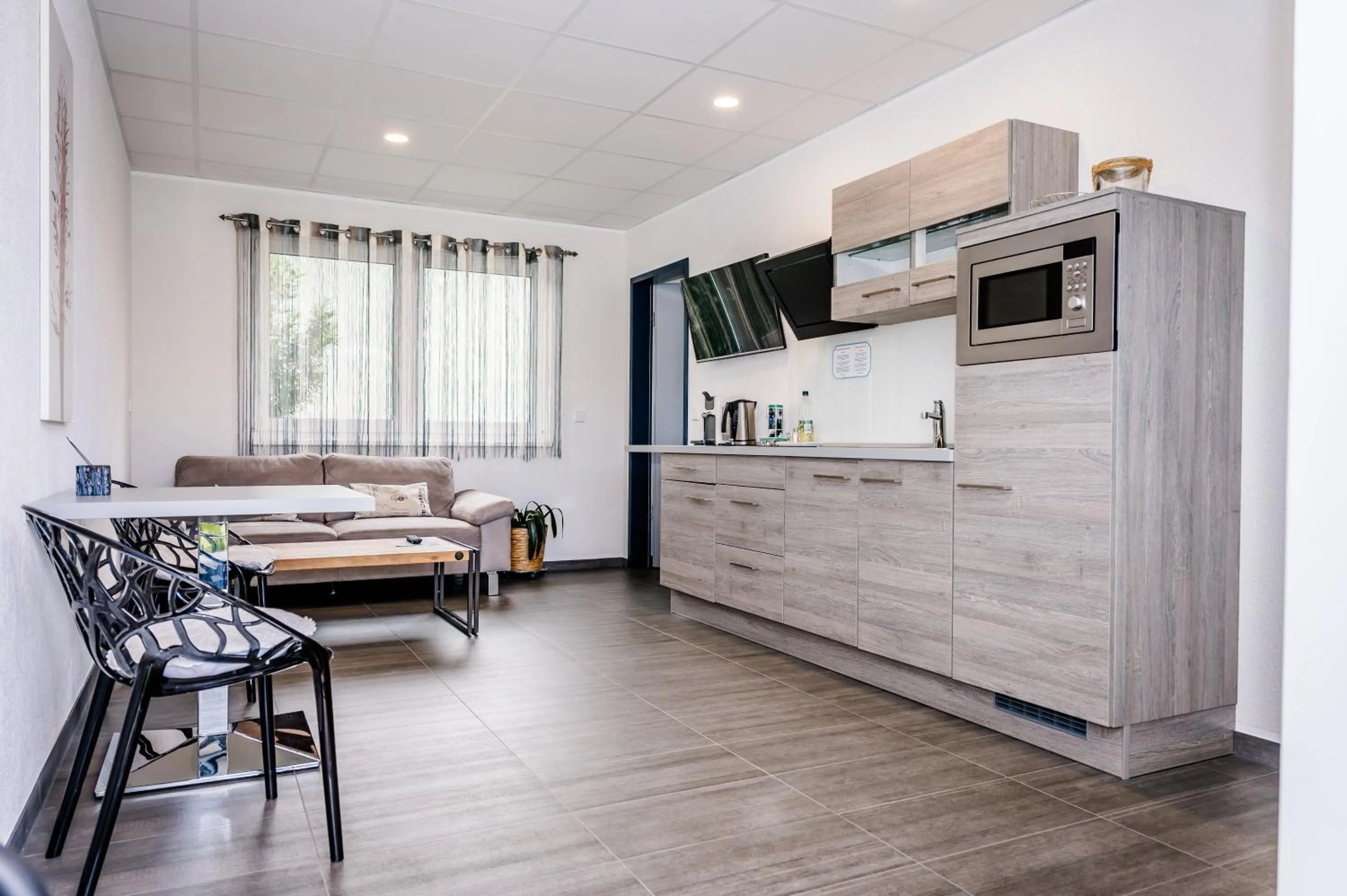 Kitchen or kitchenette in Hotel Burgholz