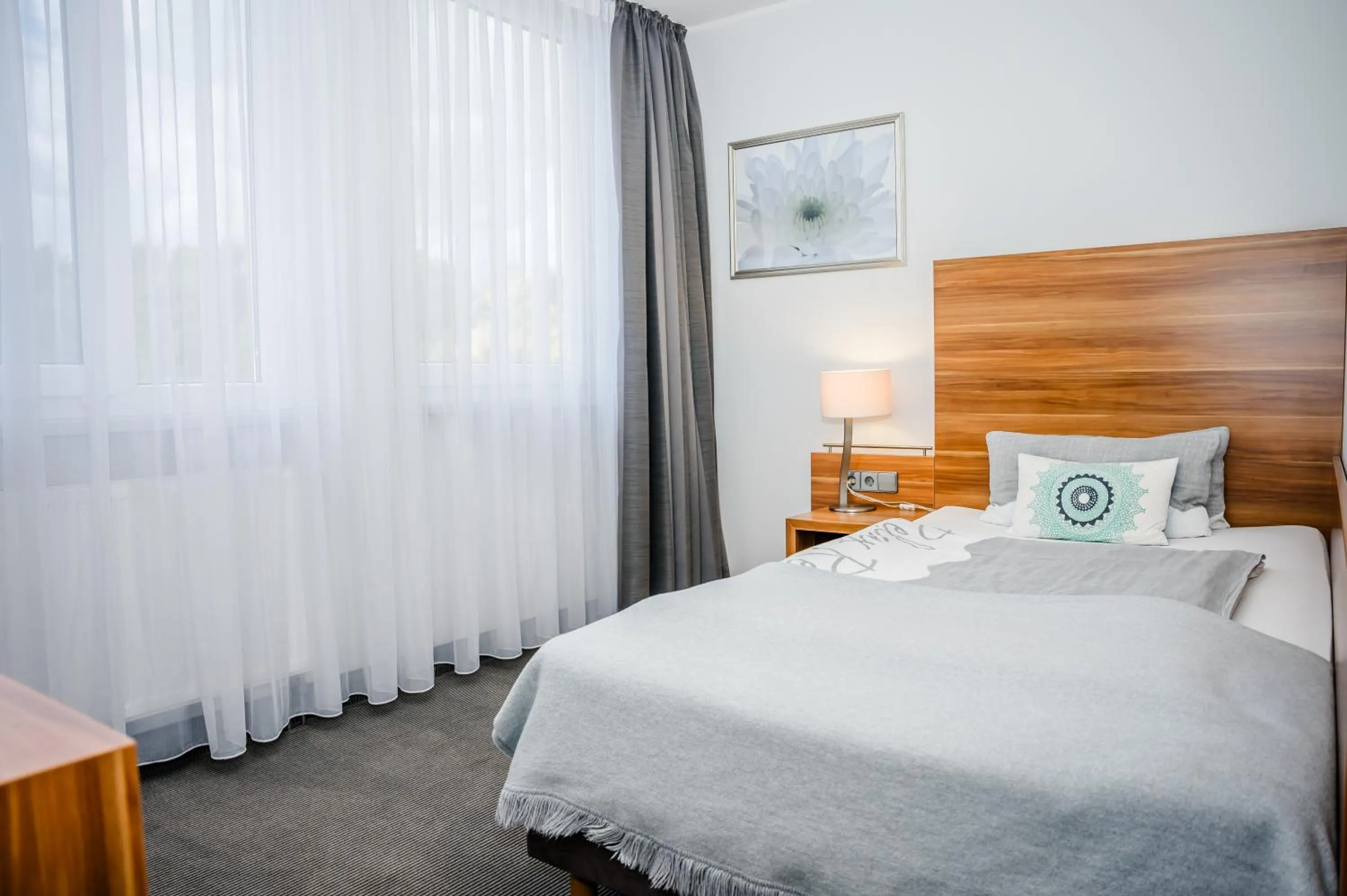 Bed in Hotel Burgholz