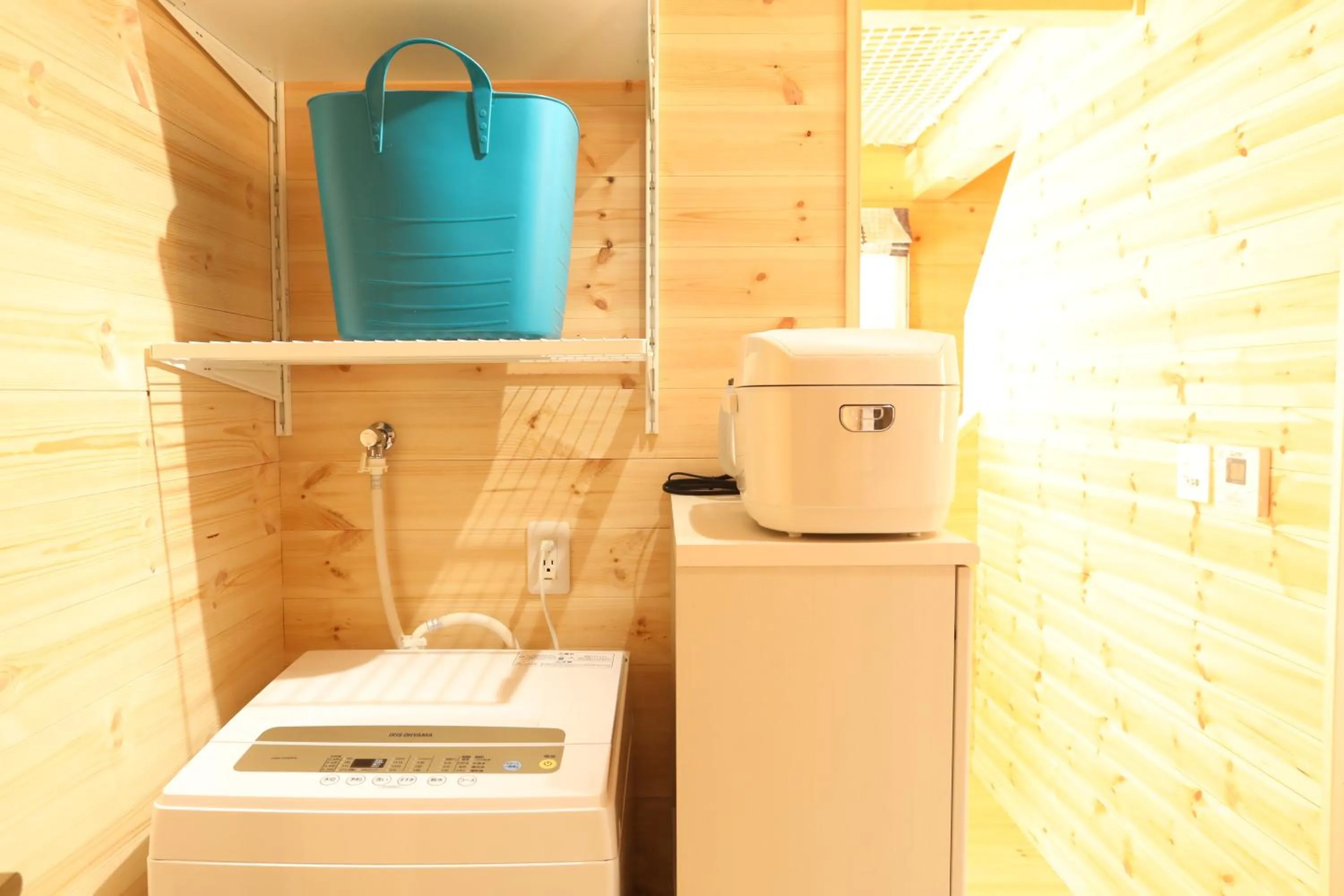 washing machine in Log Cottage 白馬KIITOS
