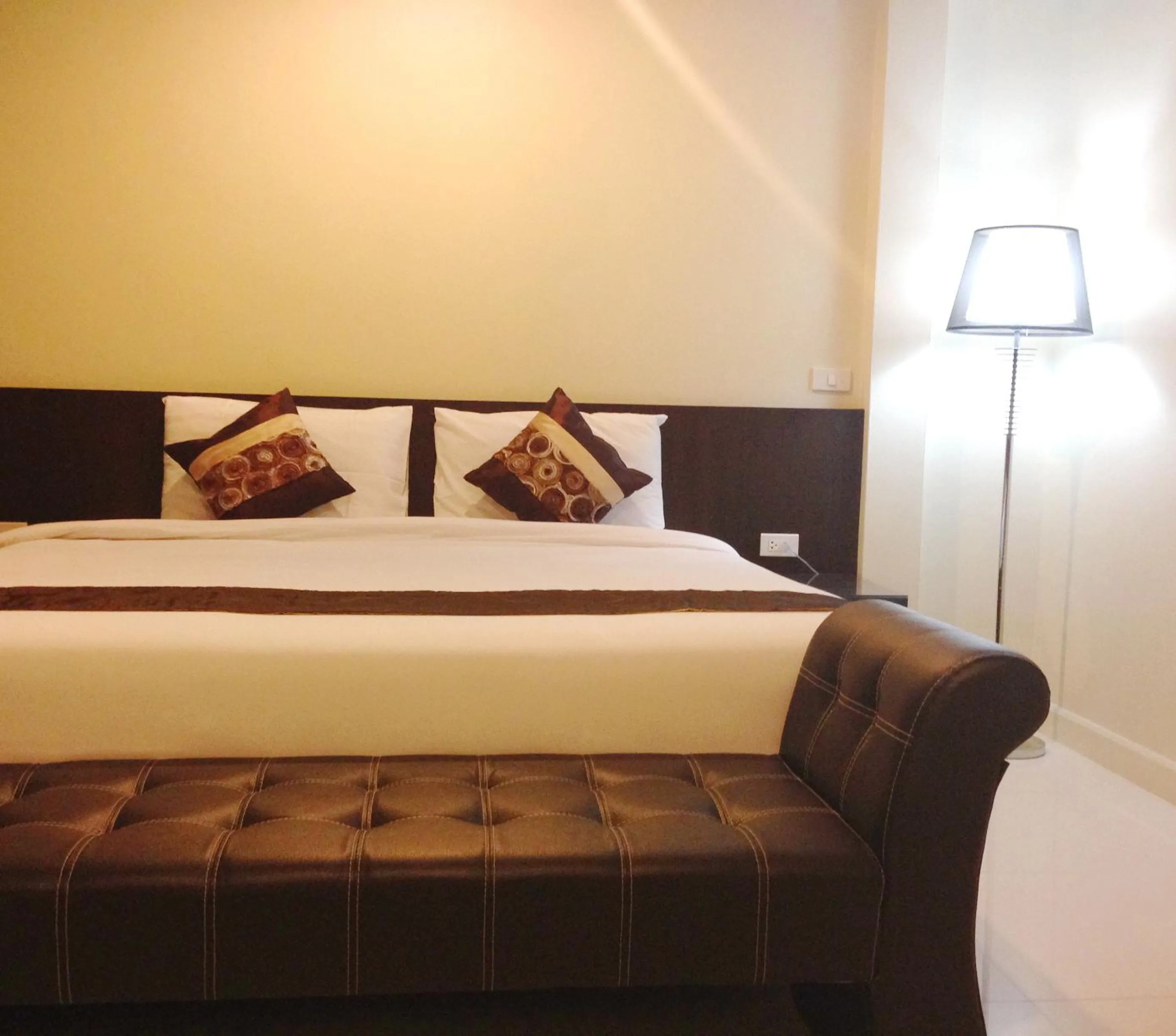 Bed in Chiangrai Green Park Resort