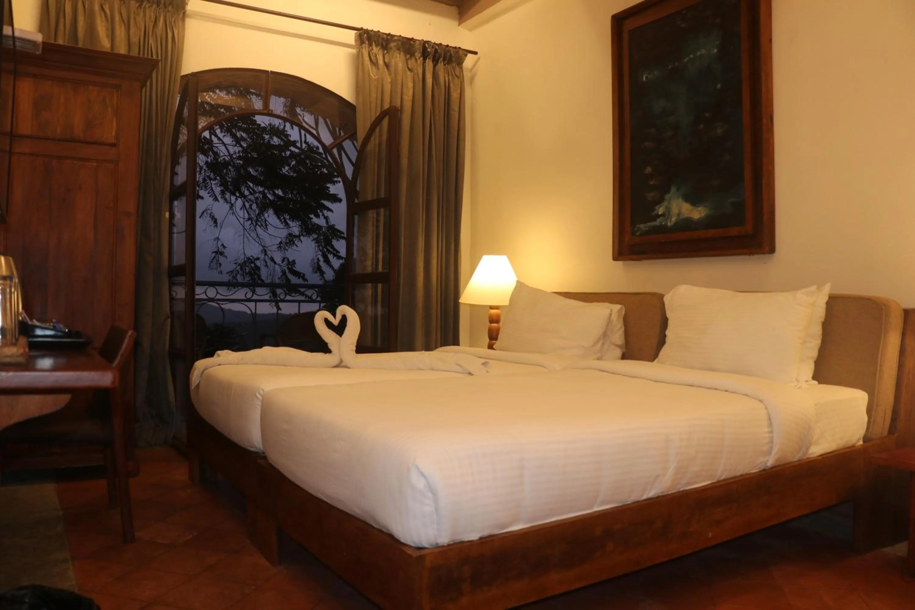 View (from property/room), Bed in Mango Hill Yercaud