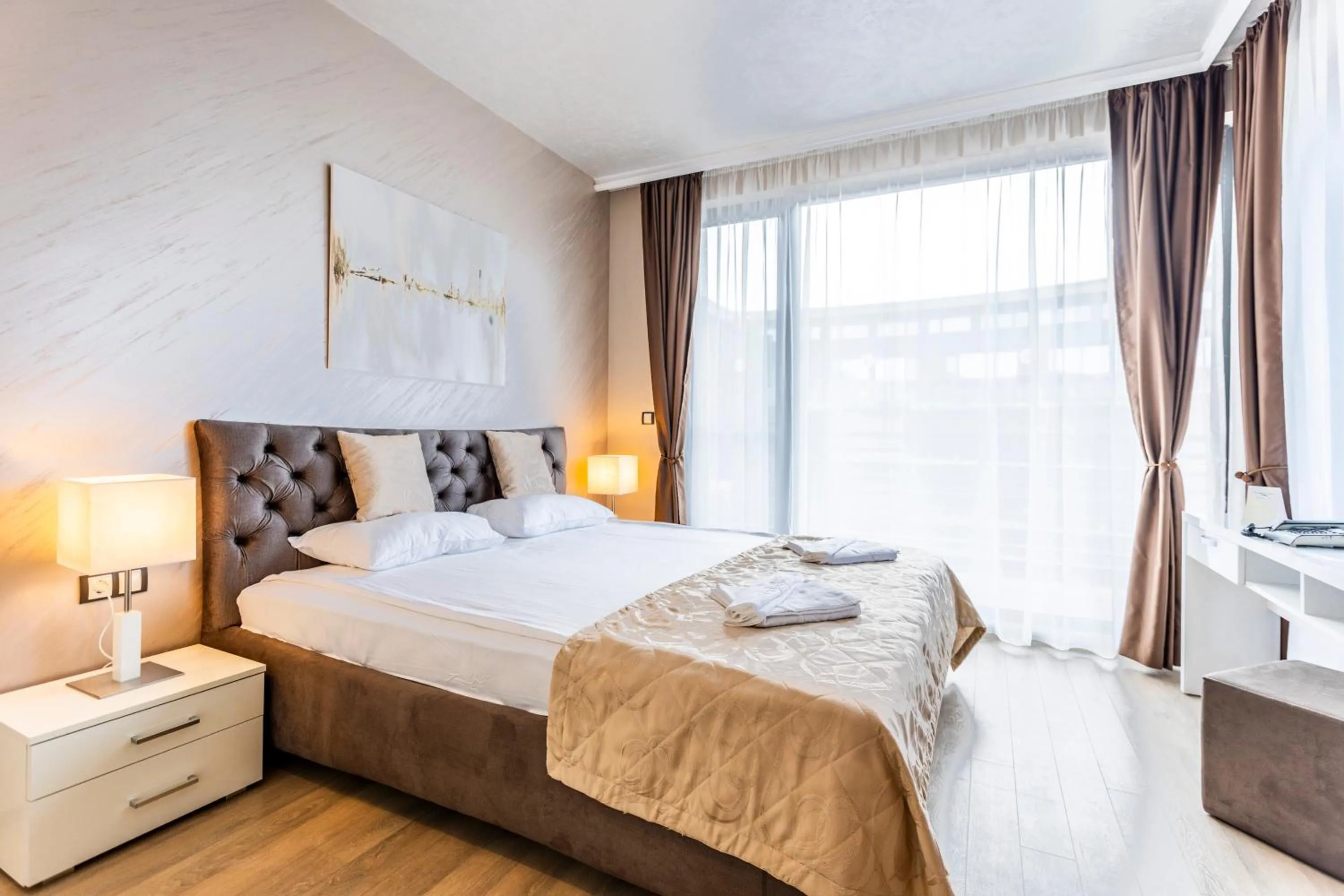 Bed in Galeon Residence & SPA