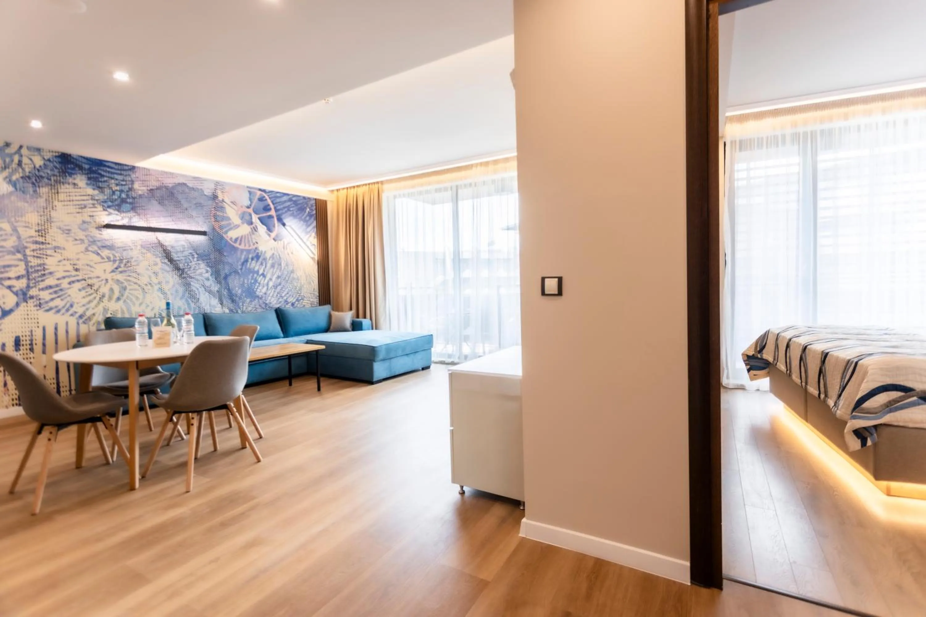 Communal lounge/ TV room, Bed in Galeon Residence & SPA