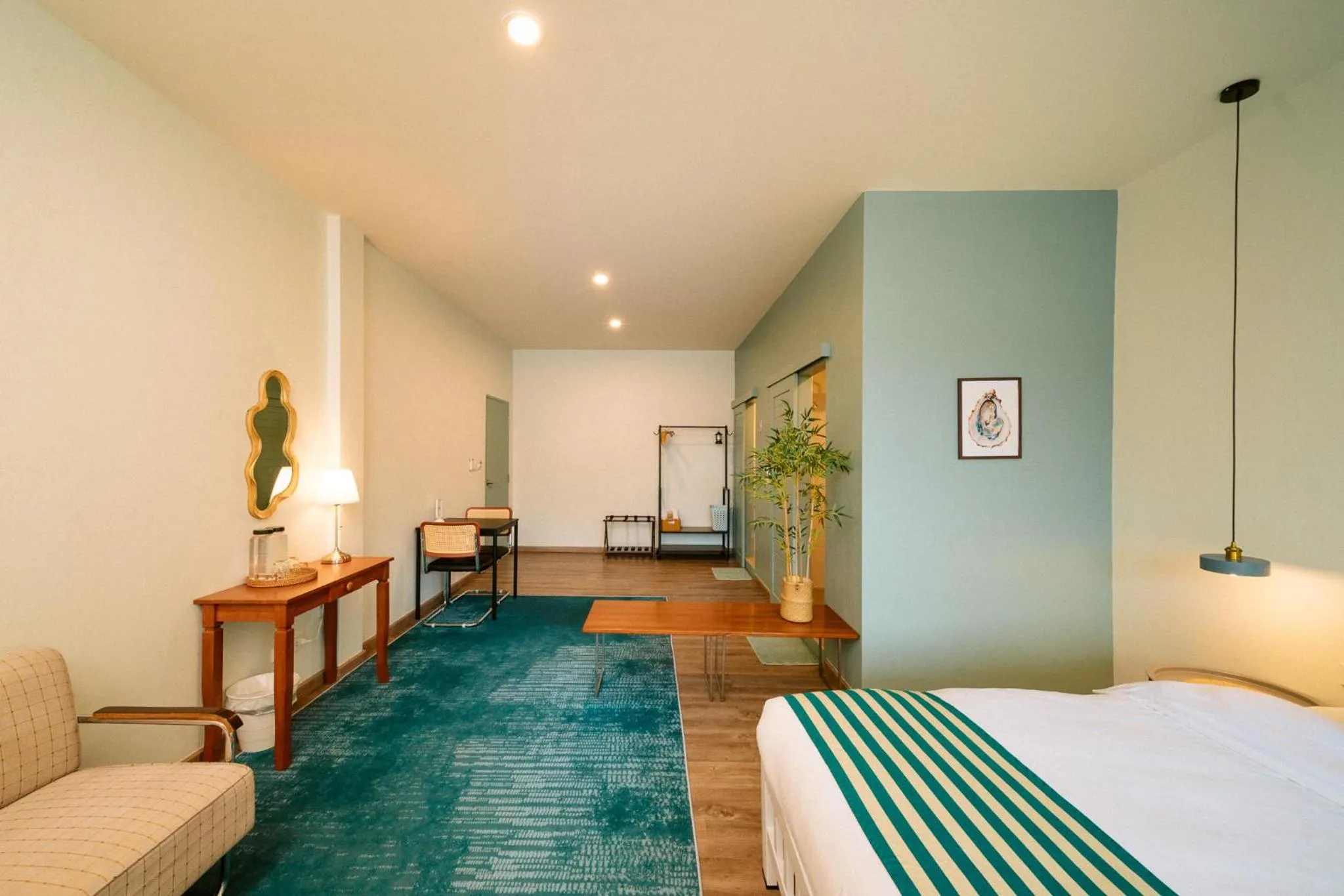 Bedroom, Bed in Nautical Home & Seashell House B&B