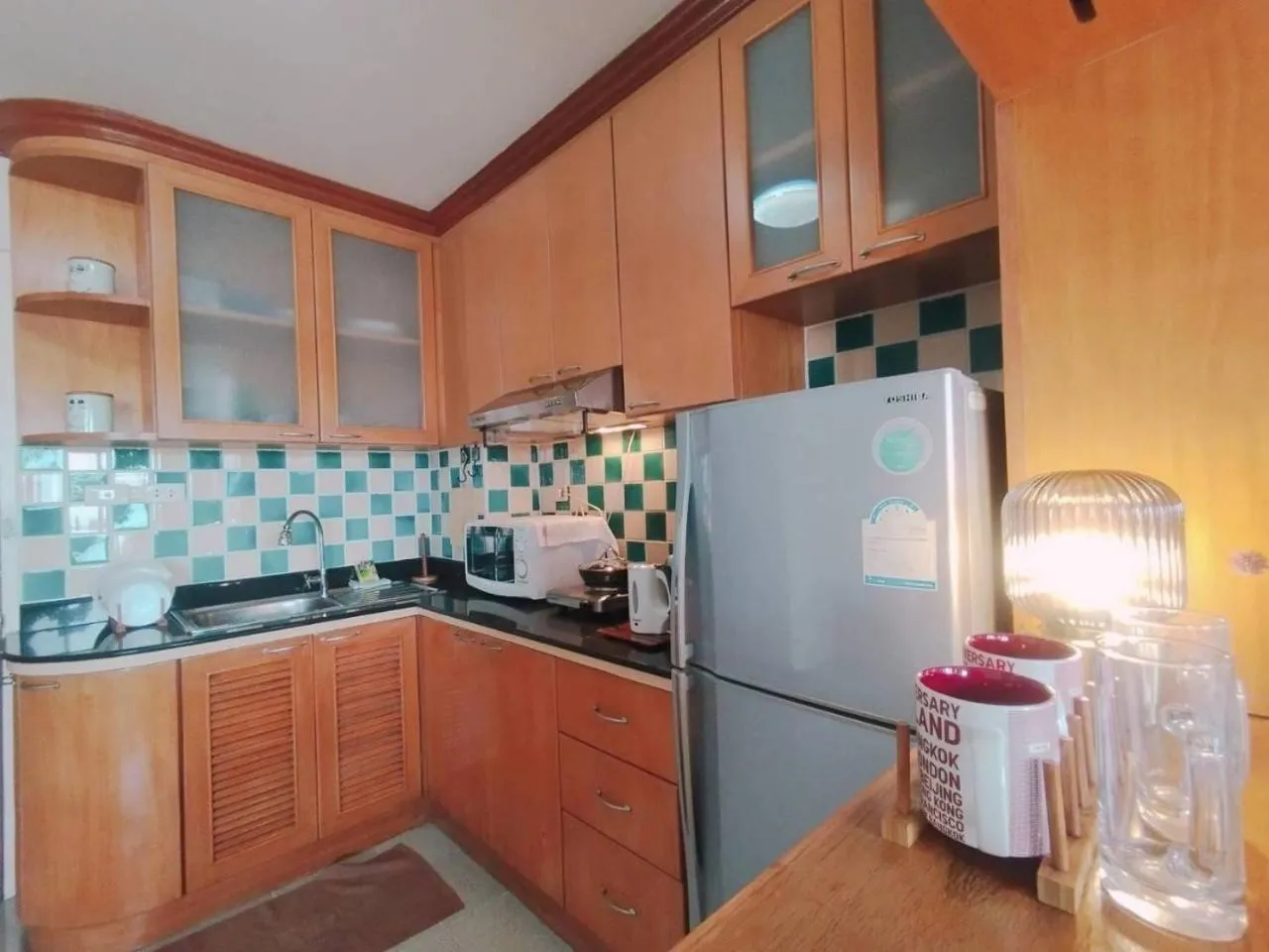 Kitchen or kitchenette in The Park Land Bangna by Nudda