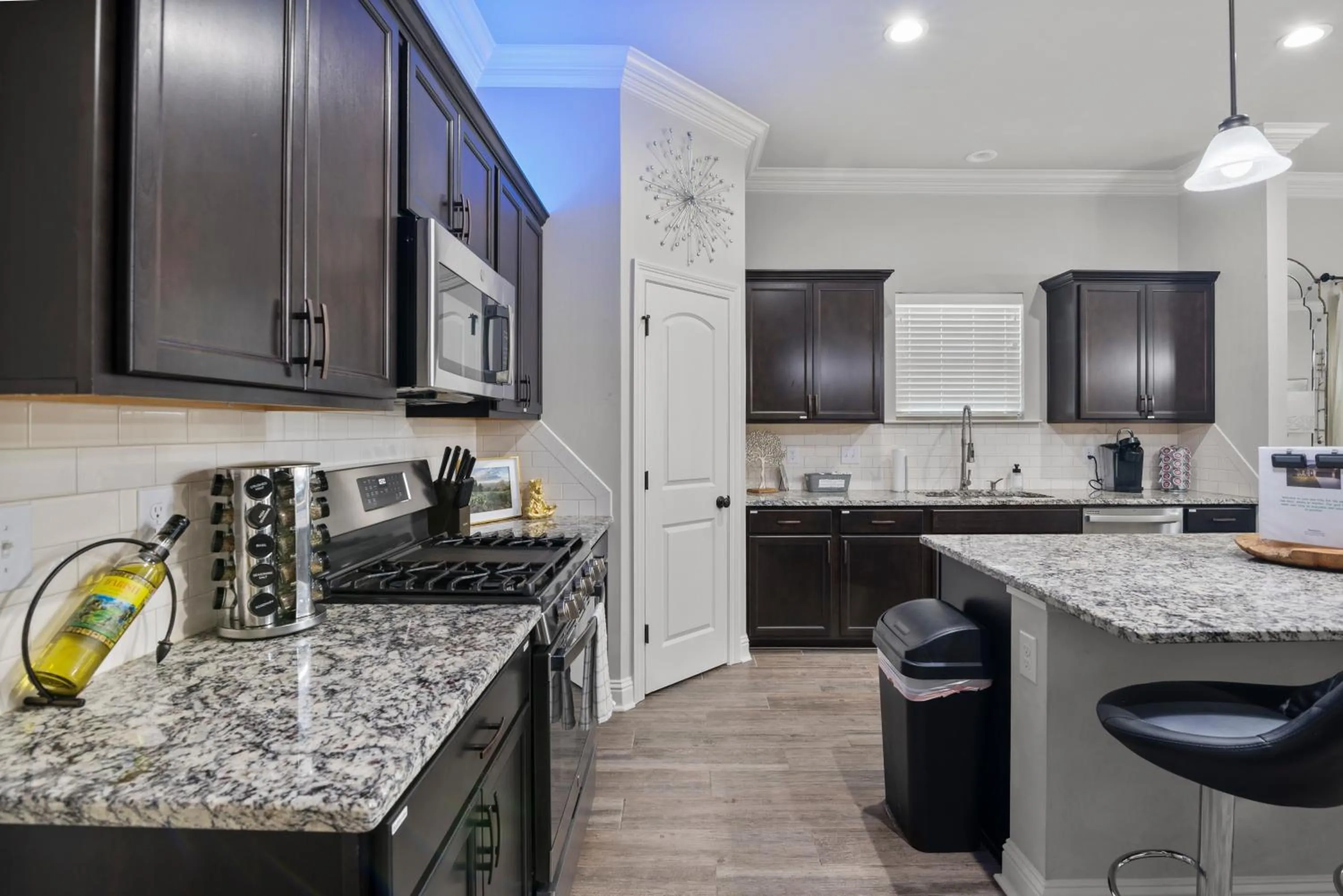 Kitchen or kitchenette in Zen House, a peaceful sanctuary in Shreveport, LA! Tv in each room