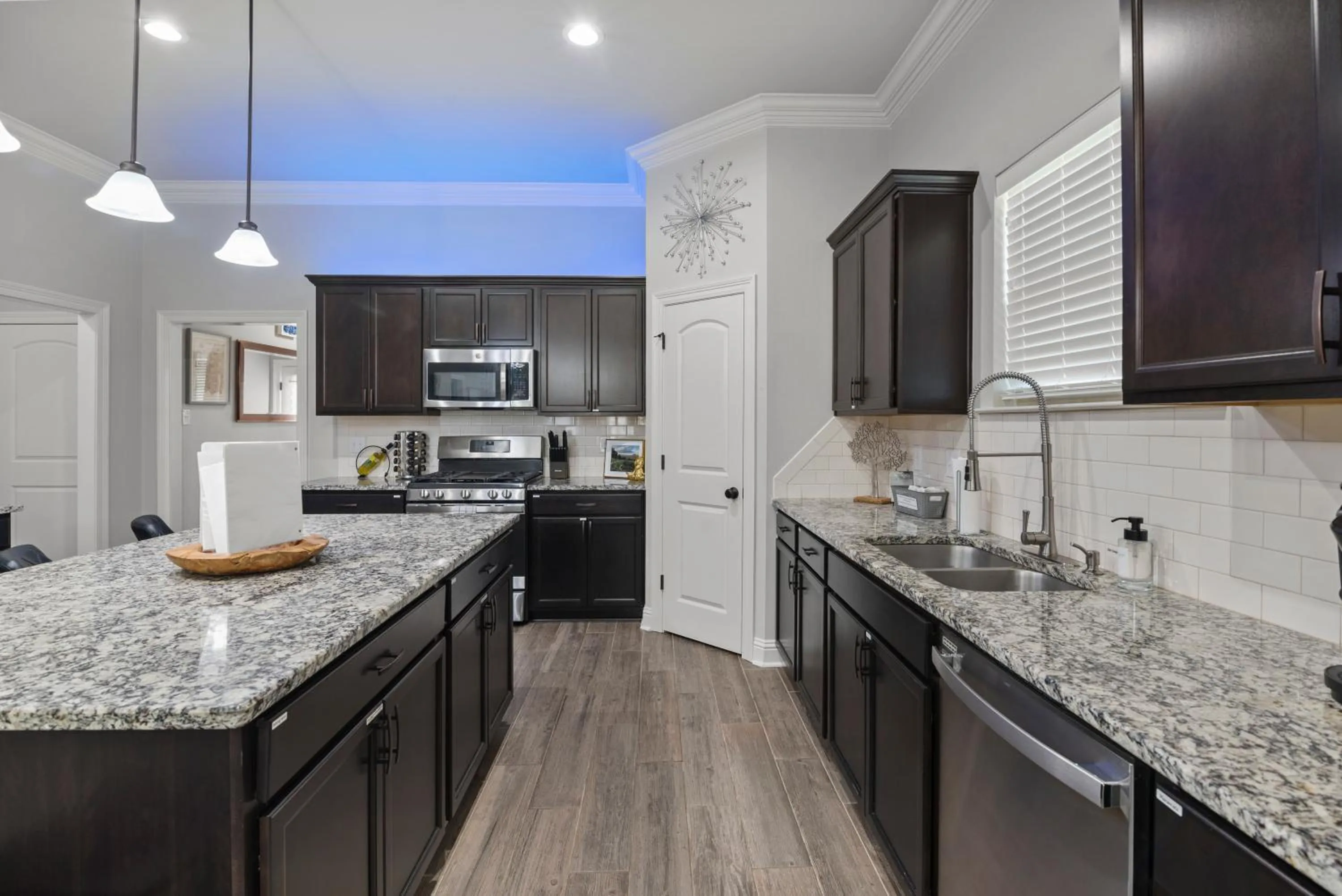 Kitchen or kitchenette in Zen House, a peaceful sanctuary in Shreveport, LA! Tv in each room
