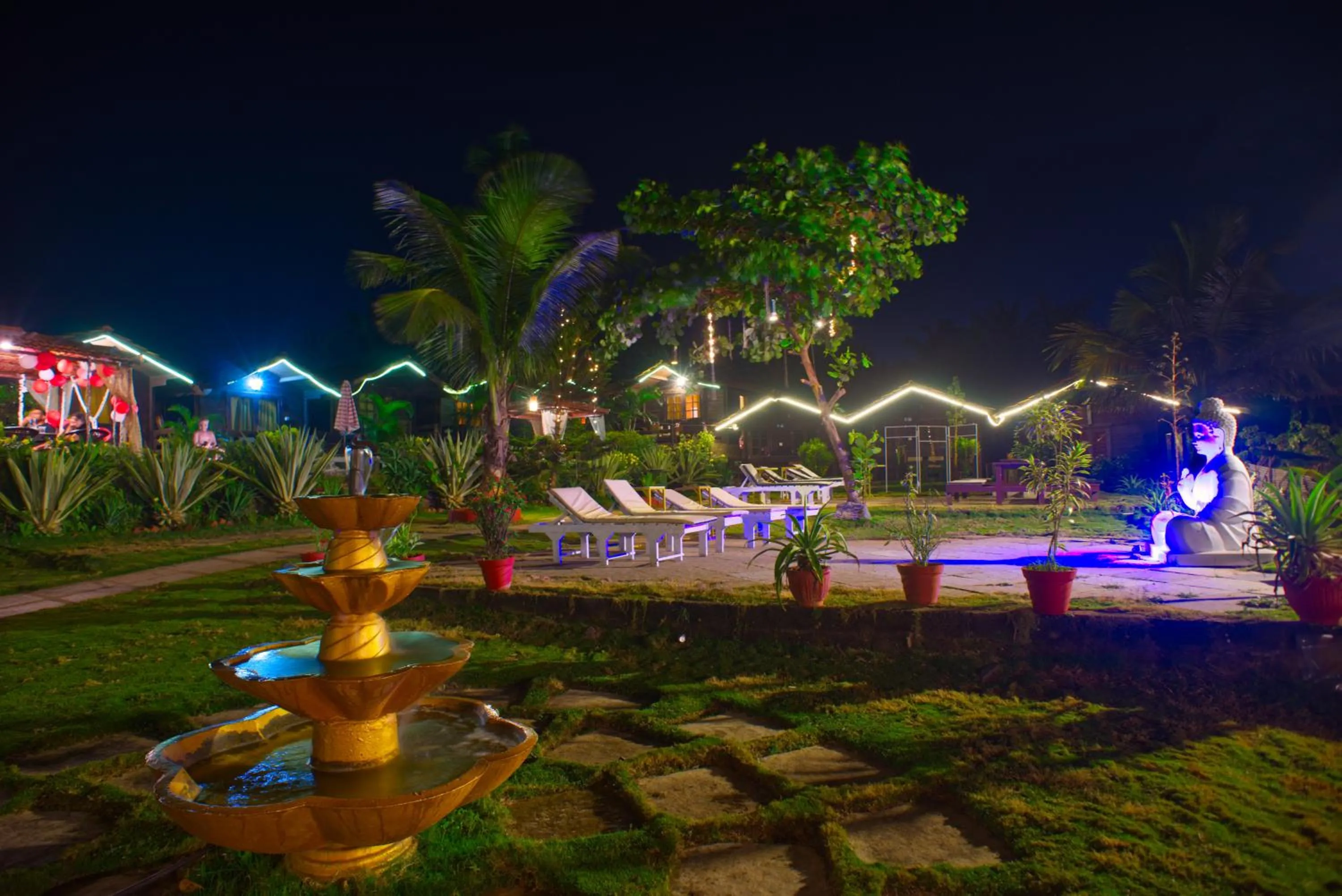 Garden in Lotus Sutra Beachfront Resort