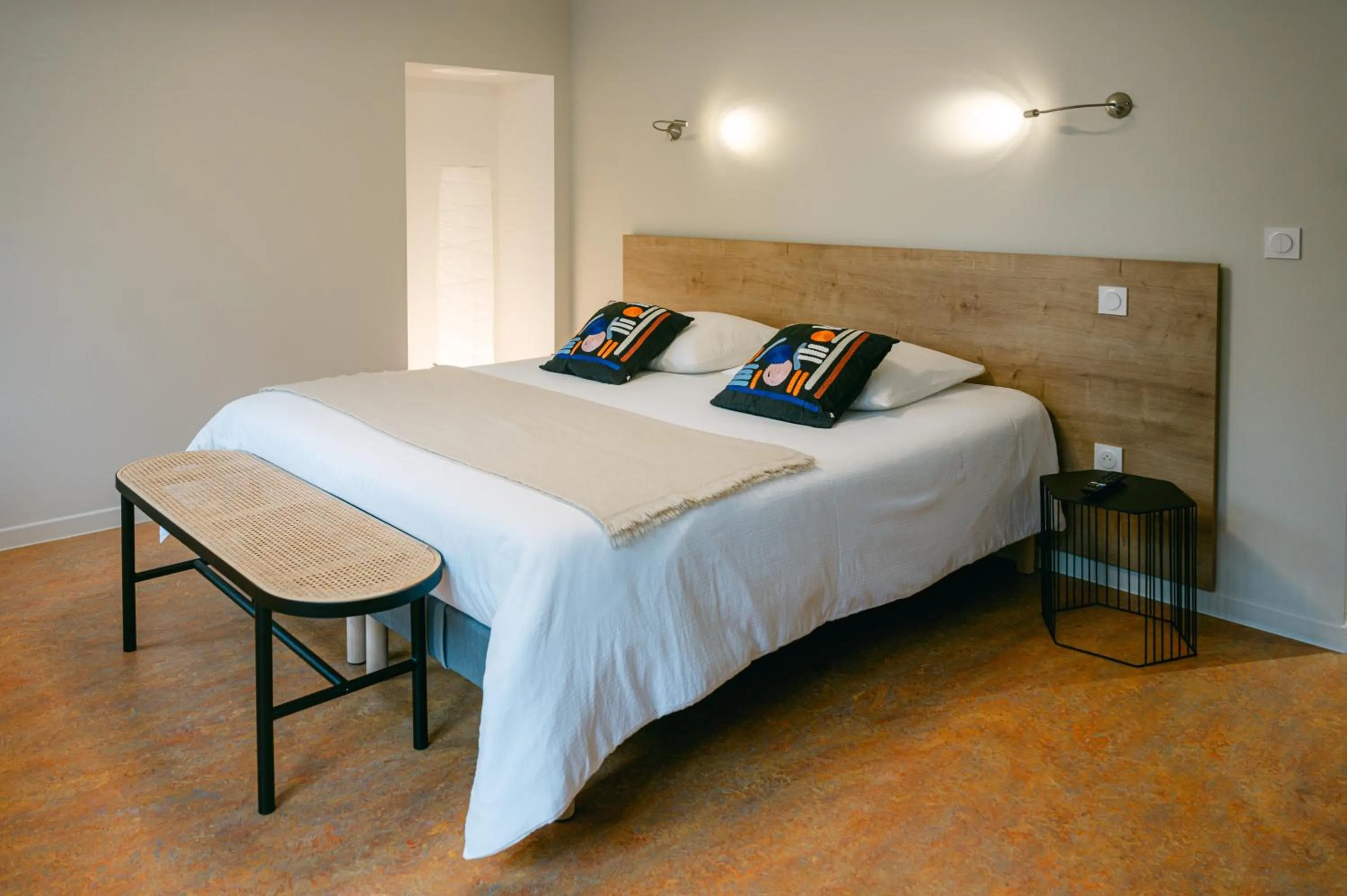 Photo of the whole room, Bed in Logis hôtel restaurant l'Argence