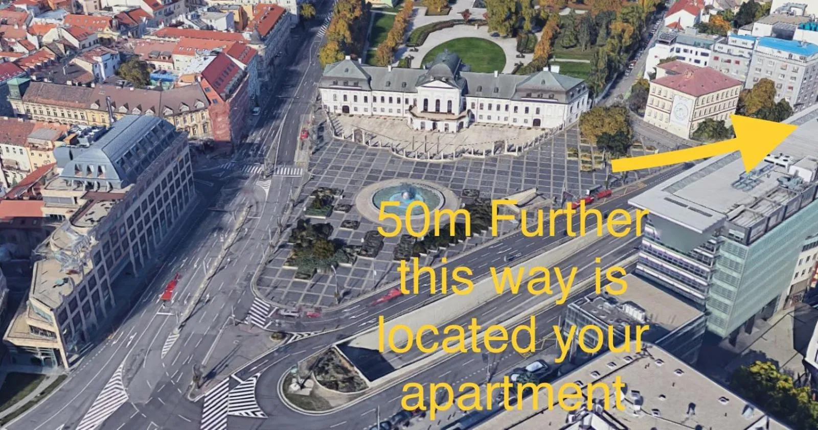 Location in Tiffany Apartment in the City Center