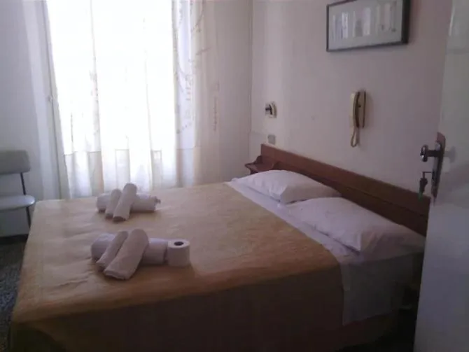 Bed in Hotel Rosa